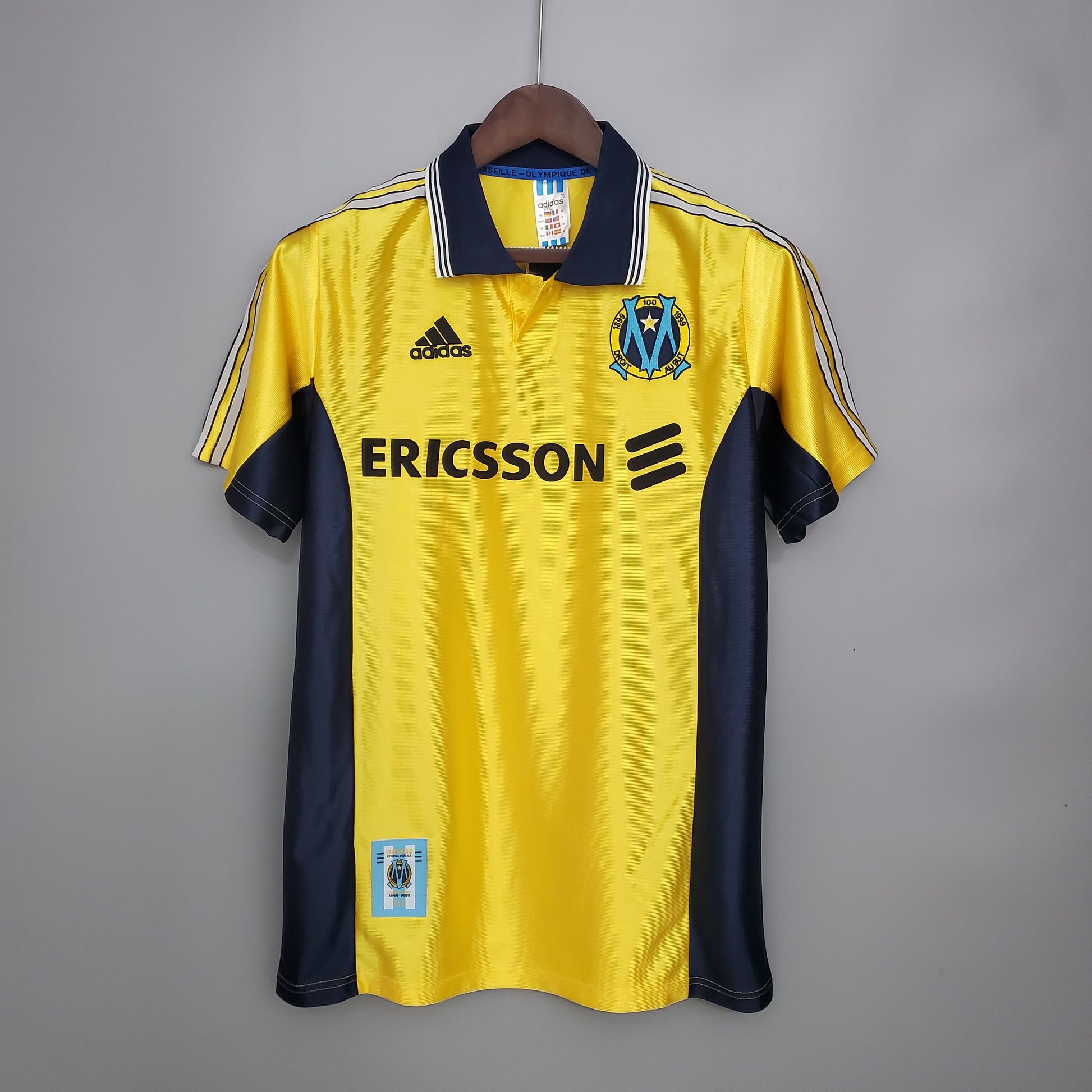 Retro 98/99 Marseille away yellow S-XXL | 复古/Retro | R | Betty ali Chinese suppliers