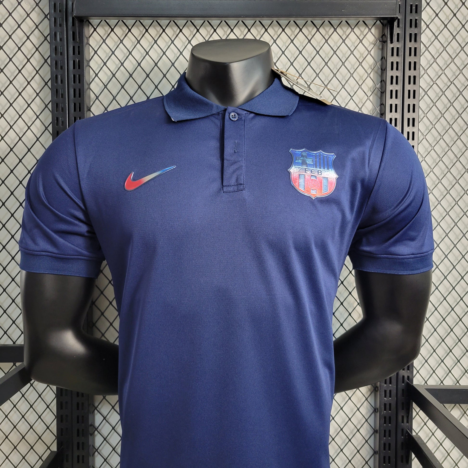 23-24 POLO Barcelona Treasure Blue Training Shirt Size S-XXL | 衬衫 | P2-3 | Betty ali Chinese suppliers