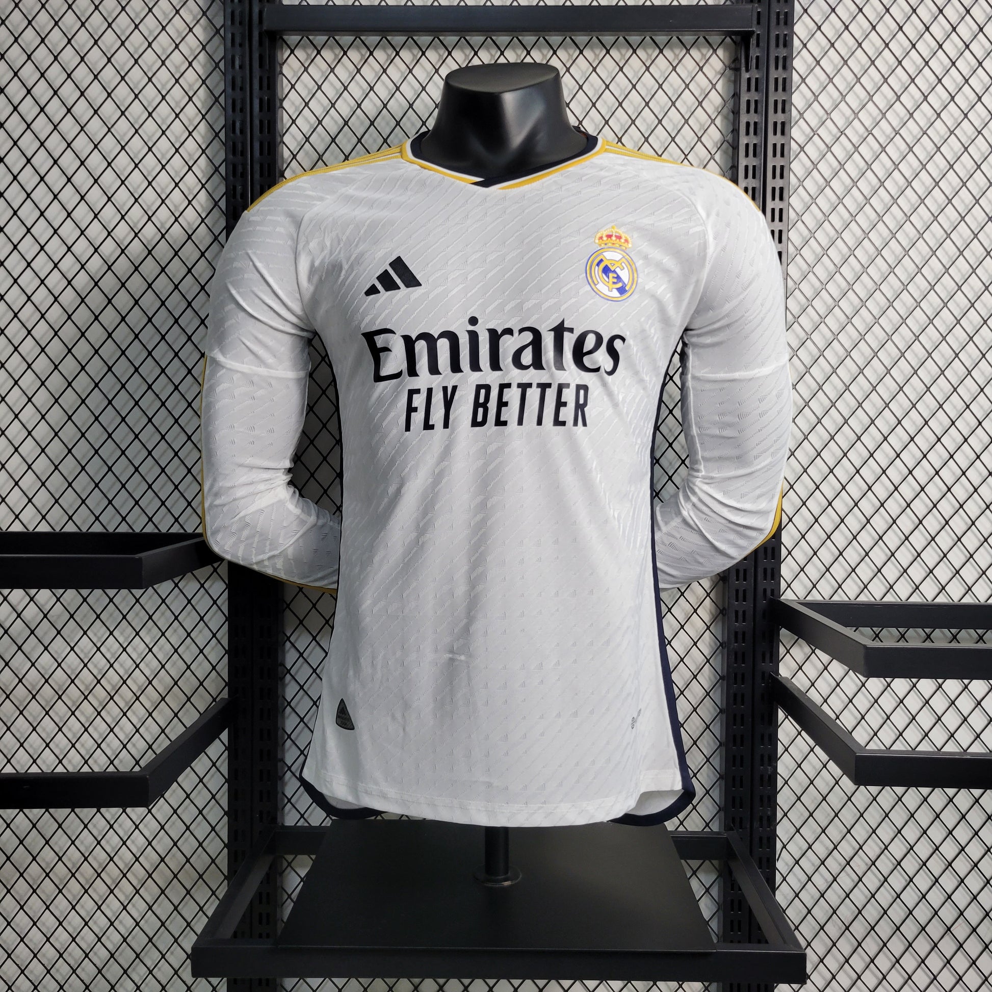 23-24 Players Long Sleeve Real Madrid Home Size S-XXL | 衬衫 | P2-3 | Betty ali Chinese suppliers