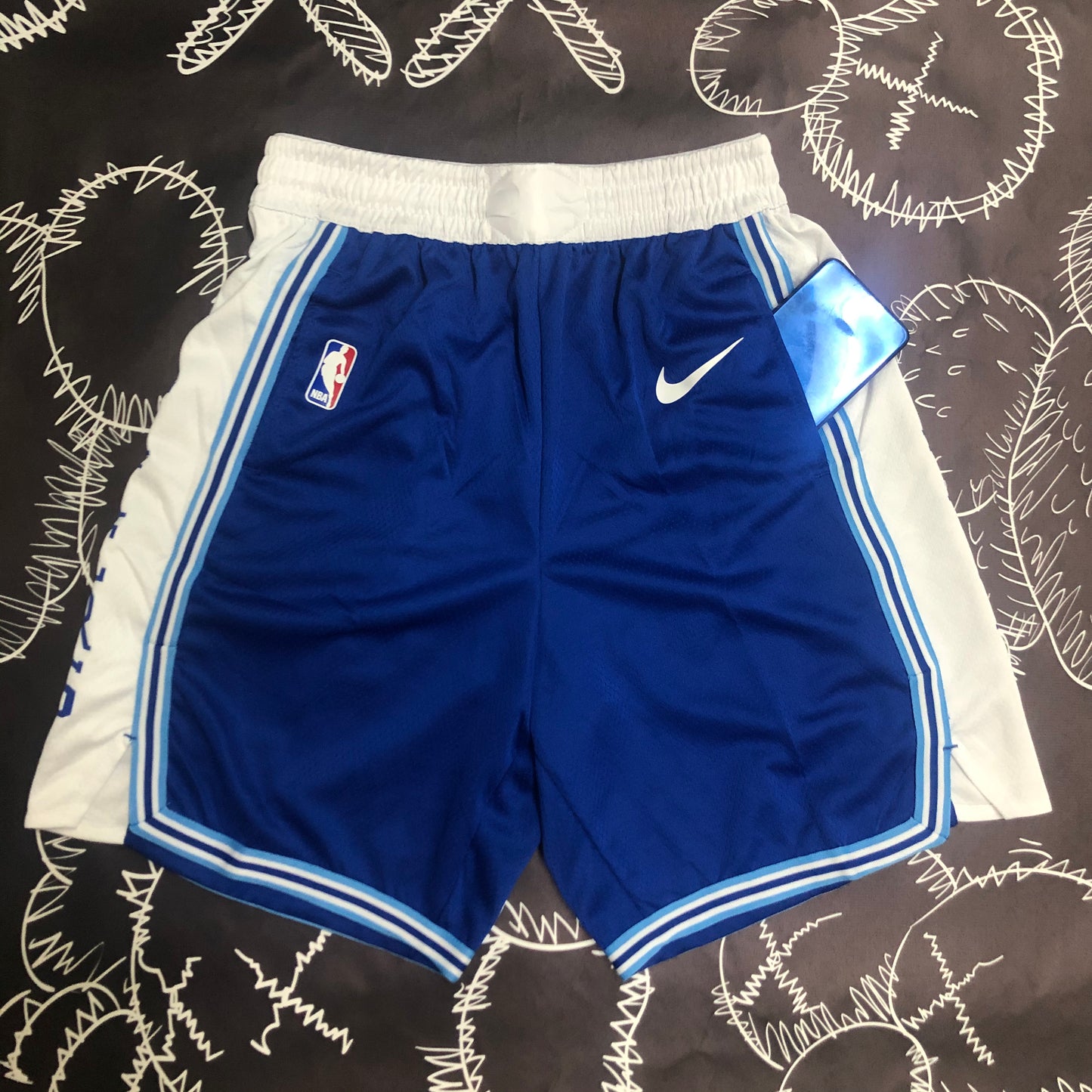 Lakers blue retro shorts（NBA）Size S-XXL | 短裤 | NBA | 中国供应商