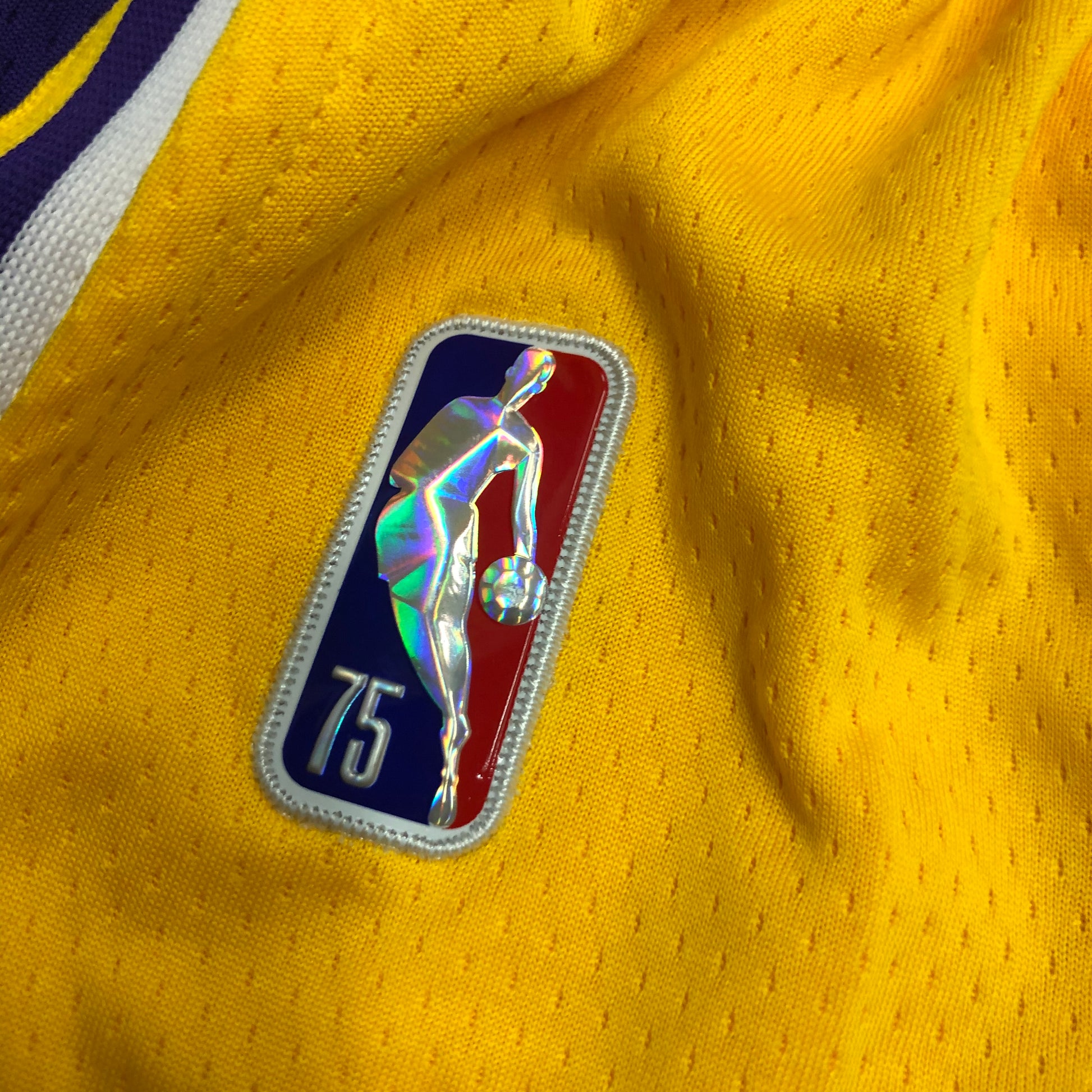 75th Anniversary Lakers Yellow Shorts Size S-XXL | 短裤 | NBA | 中国供应商