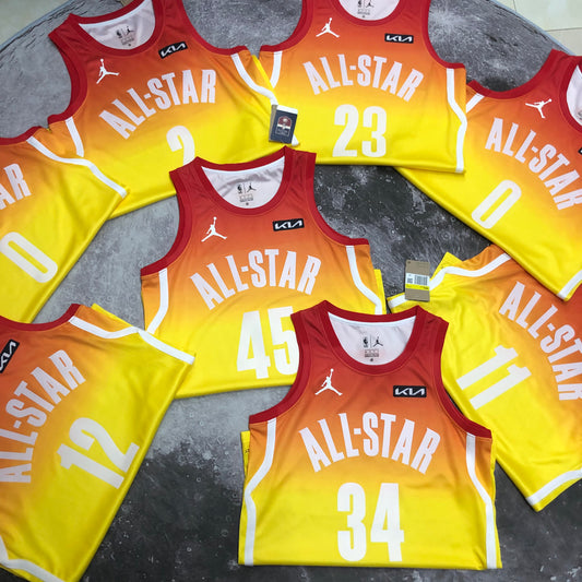 23 season all-star yellow NBA : #45 #34#23 #12#11#2#0 | NBA | NBA | Betty ali Chinese suppliers