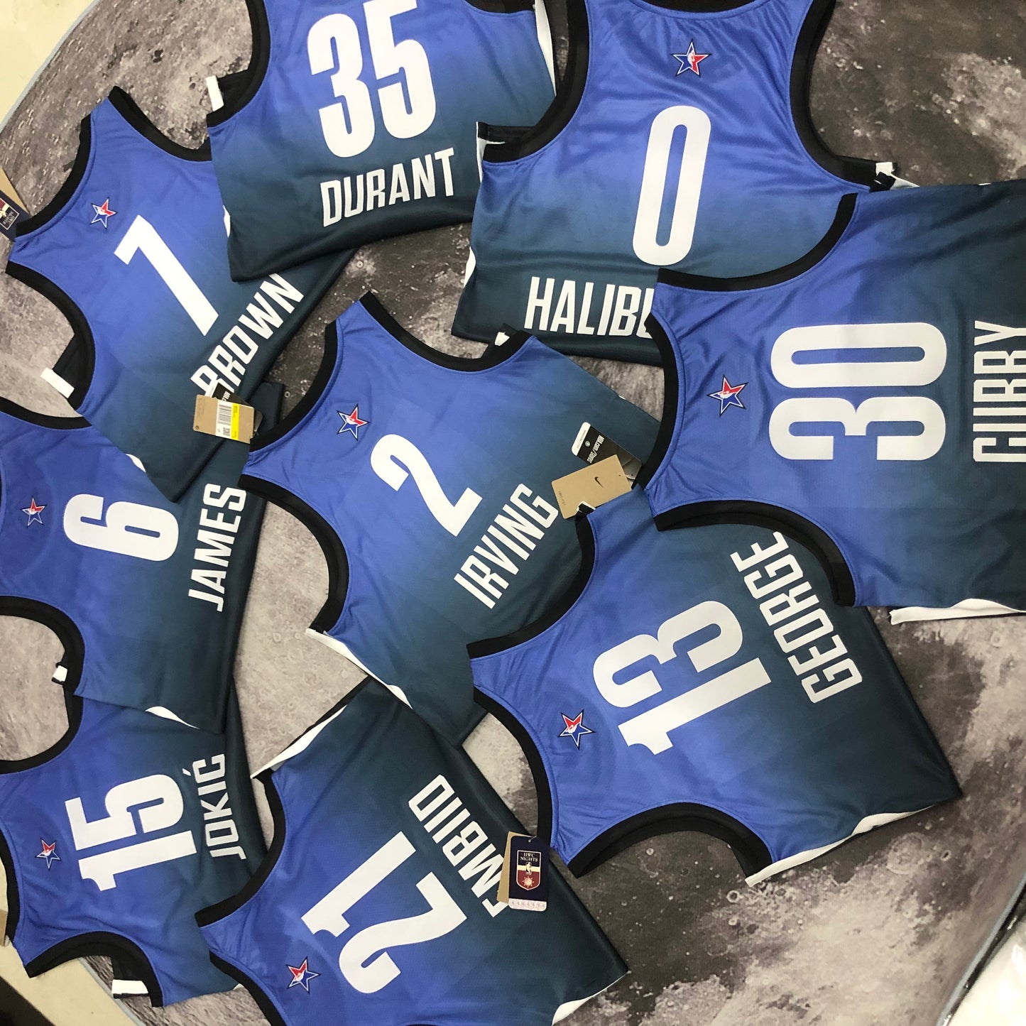 23 season all-star blue NBA : #77#35#30#21#15#13#7 #6#2#0 | NBA | NBA | Betty ali Chinese suppliers