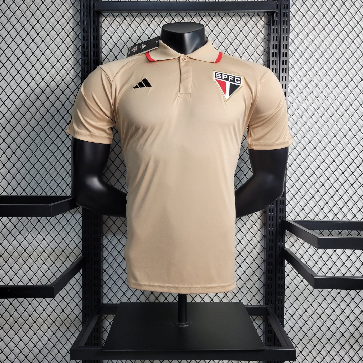 23-24Sao Paulo Beige POLO Size S-XXL | 衬衫 | P1-6 | Betty ali Chinese suppliers