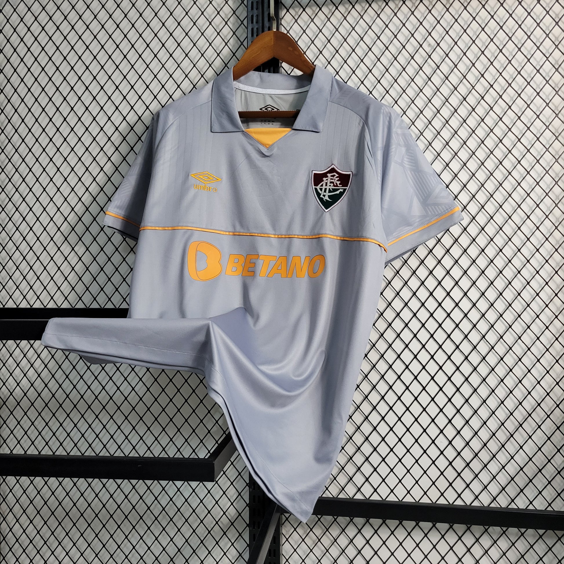 23-24 Fluminense Grey Training Suit Size S-4XL（Men's Fan Edition） | 衬衫 | M1-1 | Betty ali Chinese suppliers