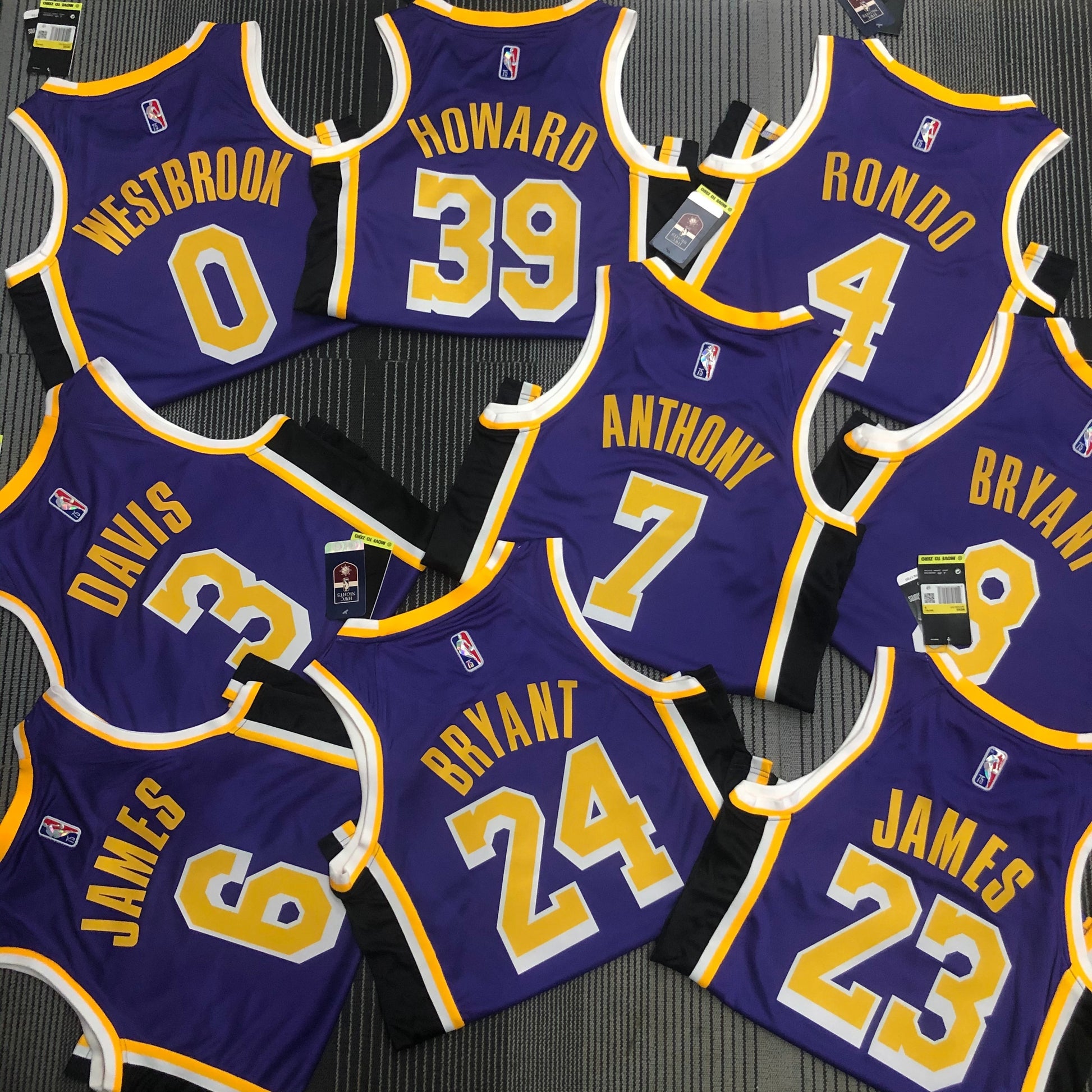 75th Anniversary Lakers Flyers Limited NBA : #39#0#4#3#7#8#6#24#23 | NBA | NBA | Betty ali Chinese suppliers