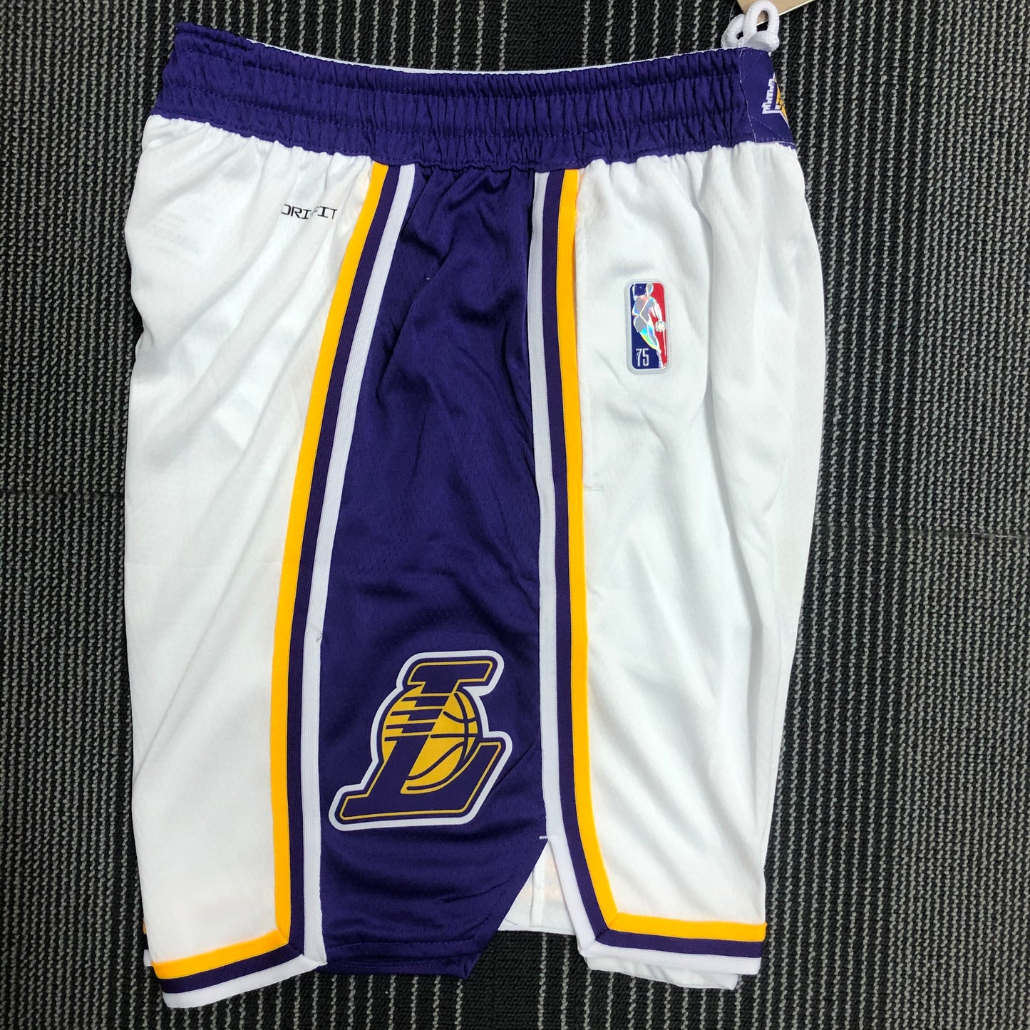 75th Anniversary Lakers White Ball Pants Size S-XXL | 短裤 | NBA | 中国供应商