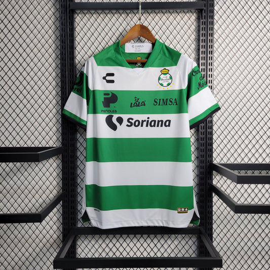 23-24 Mexico League Santos Home Size S-XXL（Men's Fan Edition） | 衬衫 | M3-10 | Betty ali Chinese suppliers