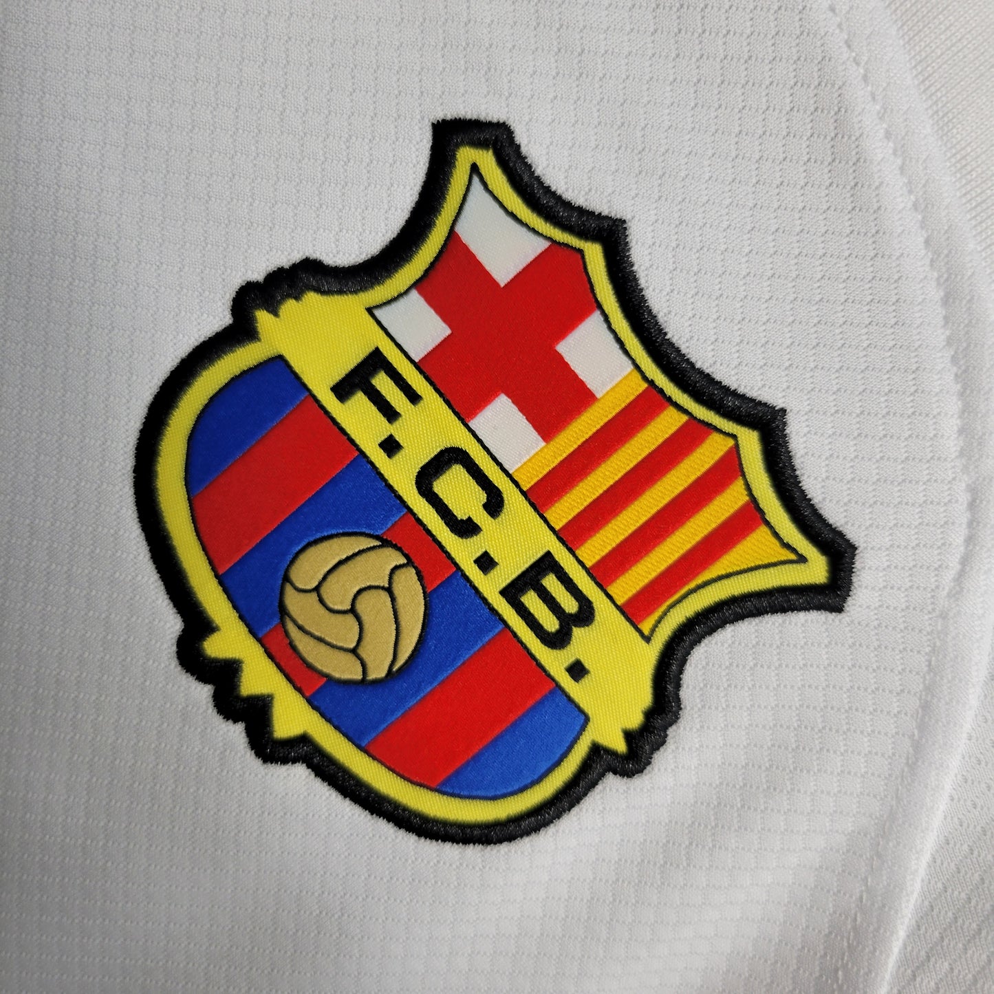 23-24 Barcelona White Away Long Sleeve Size S-XXL | 复古/Retro | B3 | Betty ali Chinese suppliers