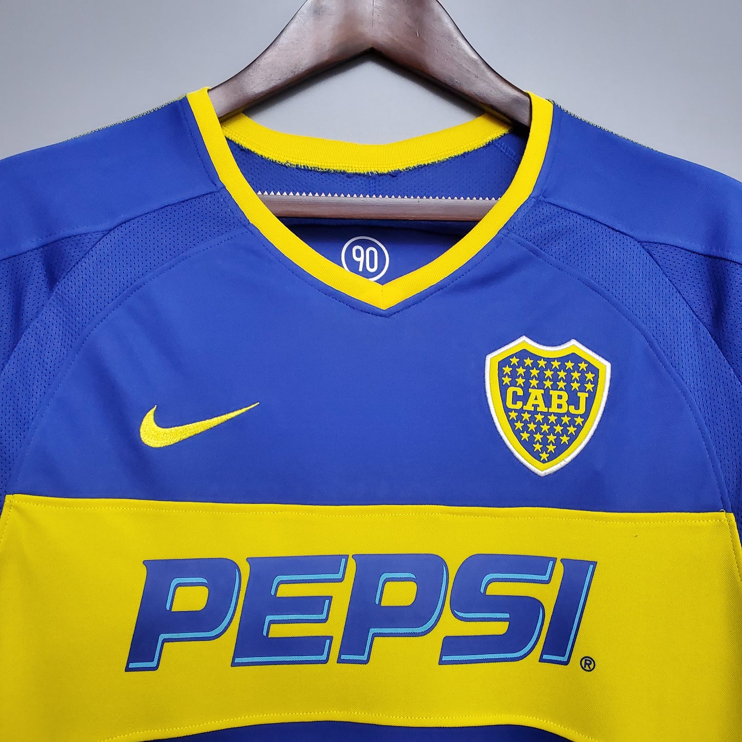 Retro Long Sleeve Boca Juniors 03/04 home S-XXL（Retro） | 复古/Retro | R1 | Betty ali Chinese suppliers