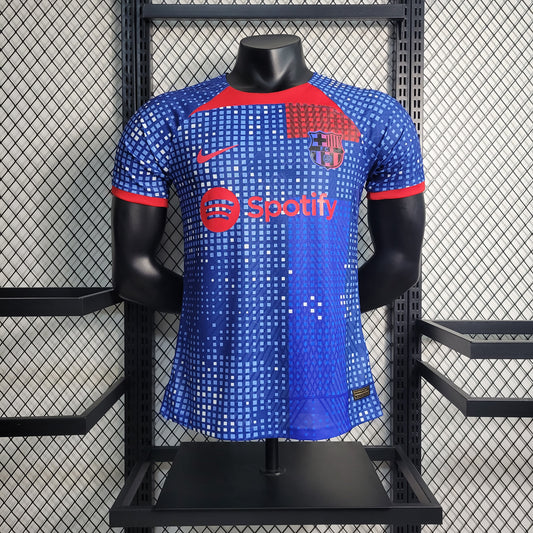 23-24 Players Barcelona Blue Training Shirt Size S-XXL | 衬衫 | P2-3 | Betty ali Chinese suppliers