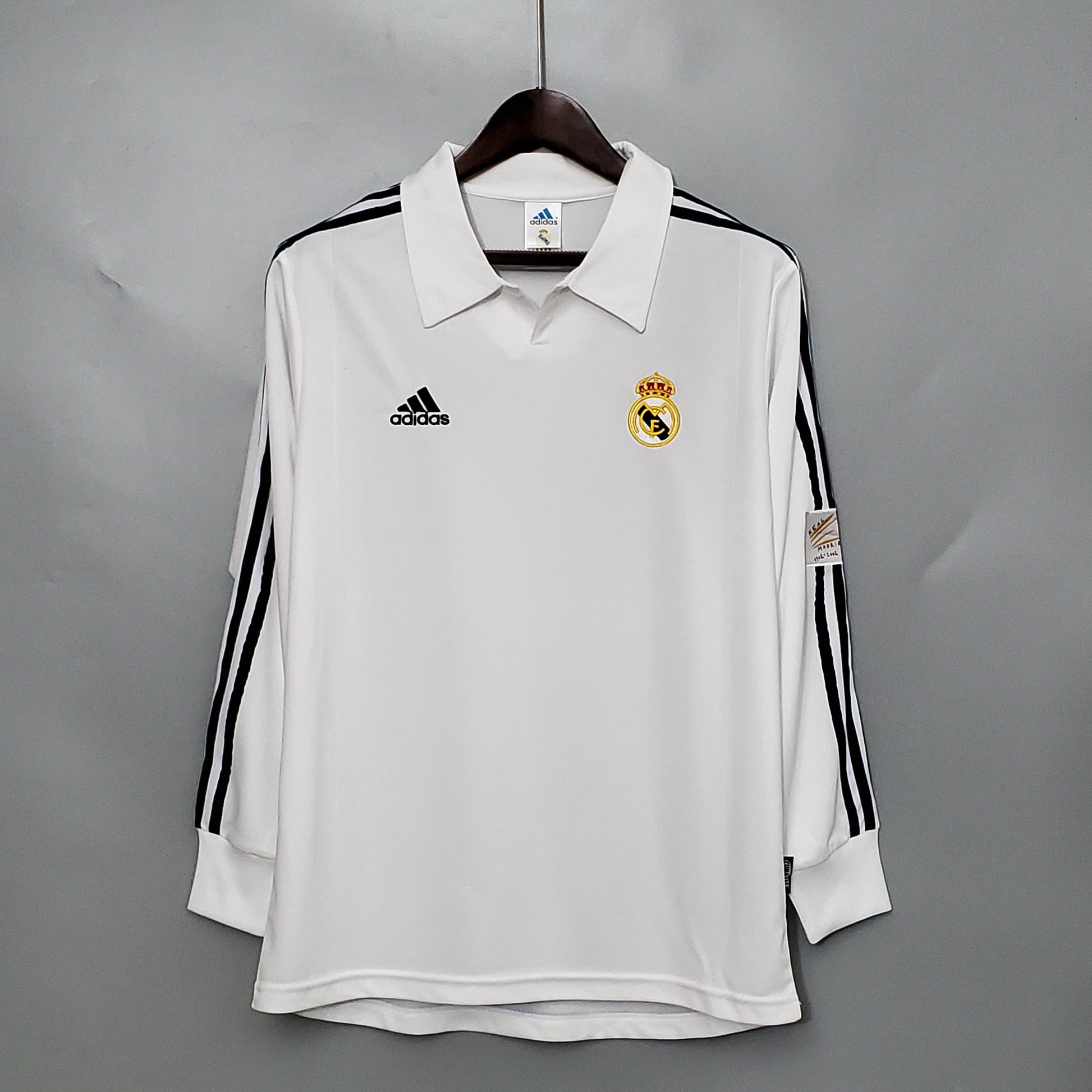 Retro long-sleeved 2002 Real Madrid home S-XXL（Retro） | 复古/Retro | R1 | Betty ali Chinese suppliers