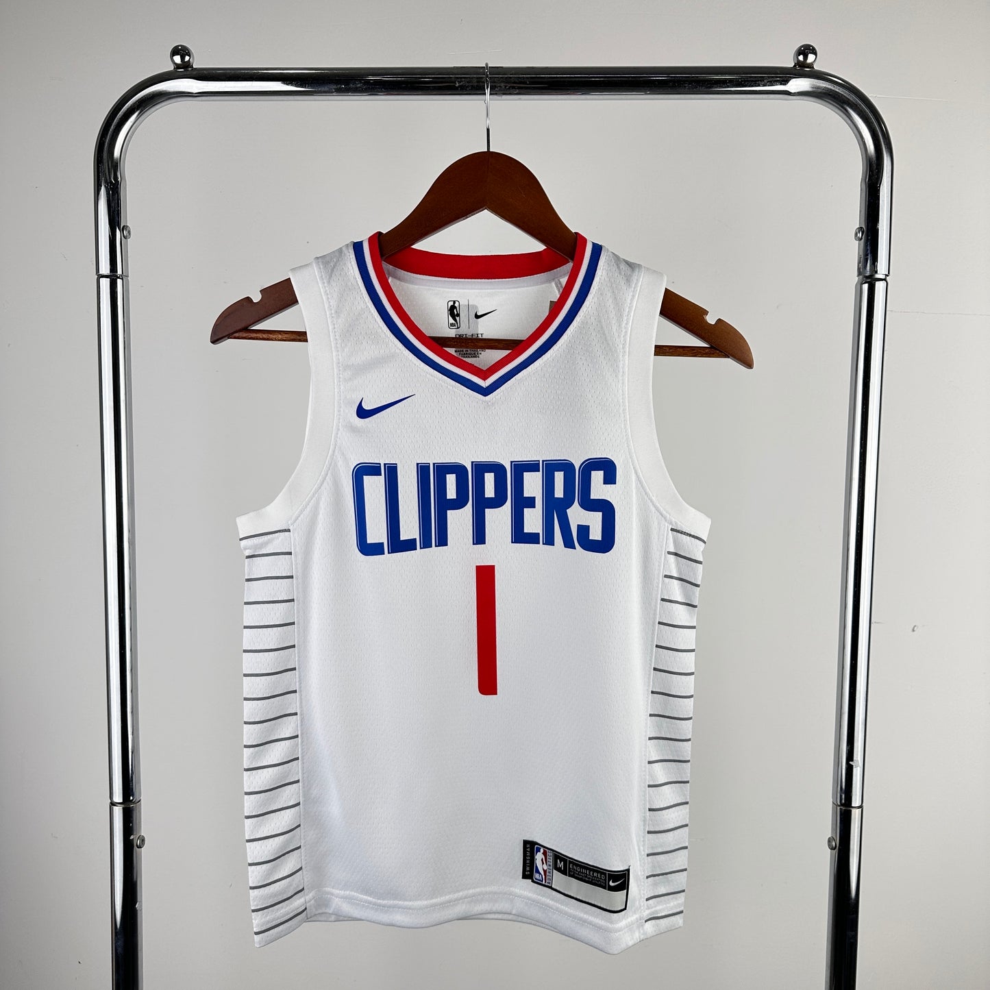 Youth children's clothing: Clippers White/Blue Harden 1 Harden