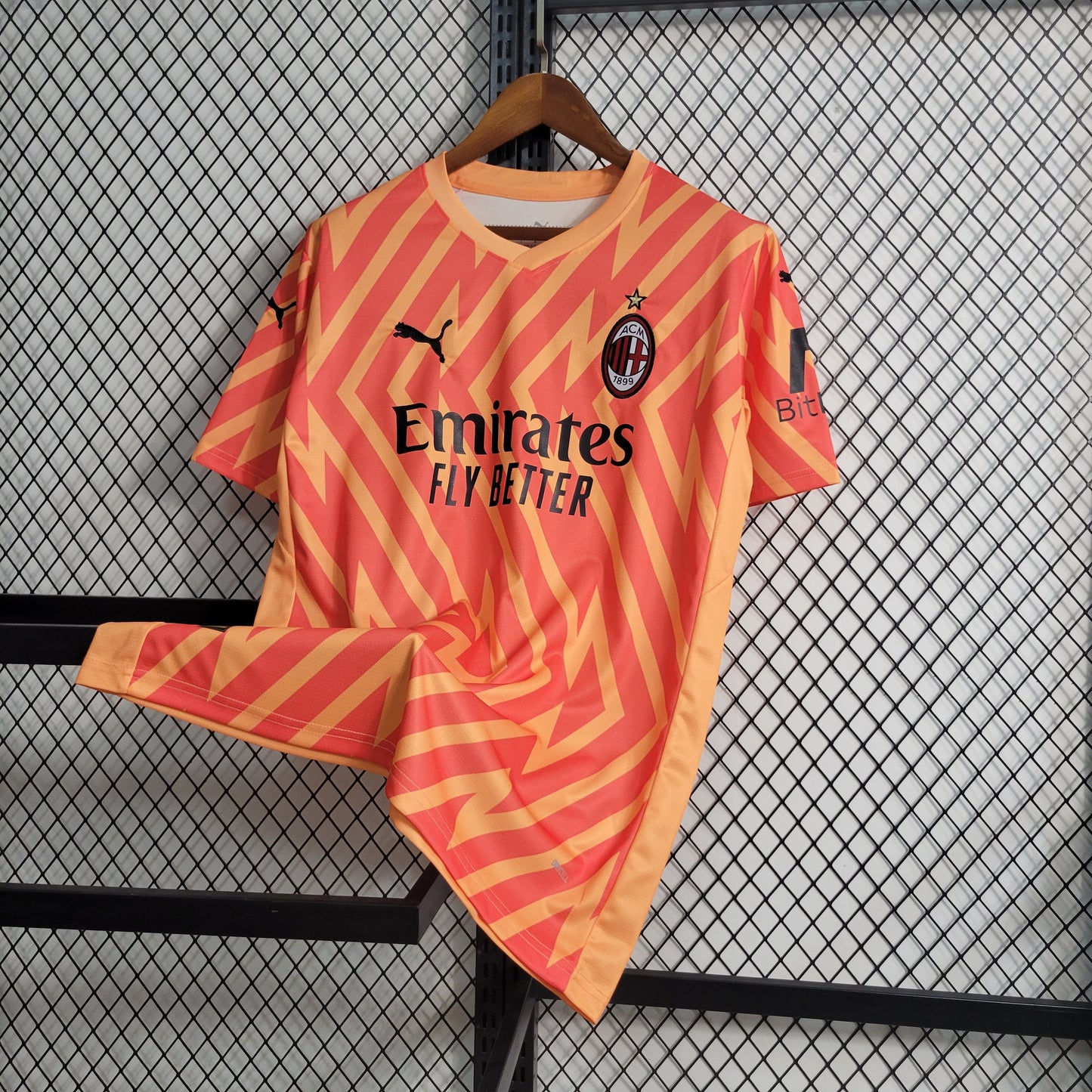 23-24 AC Milan Goalkeeper Orange Size S-XXL （fan version） | 衬衫 | M2-2 | Betty ali Chinese suppliers