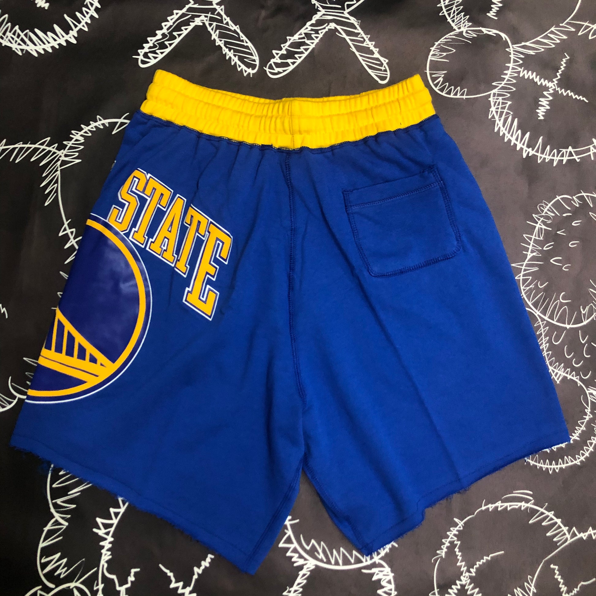 Warriors Athletic Shorts Blue（NBA）Size S-XXL | 短裤 | NBA | 中国供应商