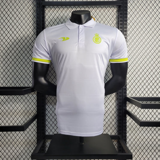 23-24 Al-Nassr FC white POLO size S-XXL | 衬衫 | P4-1 | Betty ali Chinese suppliers