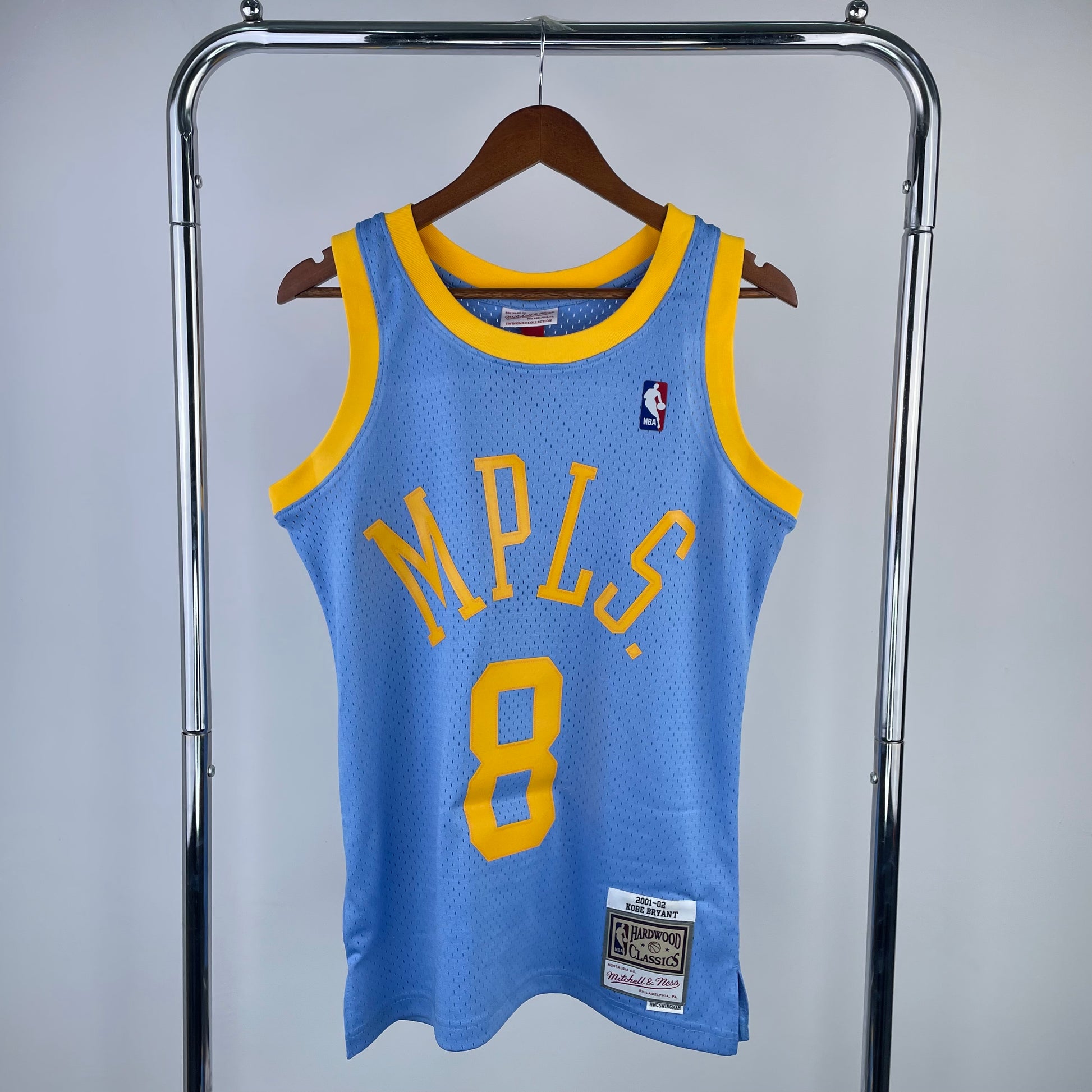 MN hot-pressed retro jersey: SW Lakers 02 season blue NBA : #34#8 | NBA | NBA | Betty ali Chinese suppliers