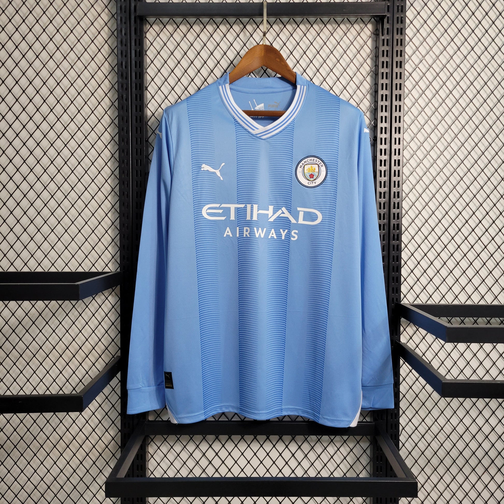 23-24 Manchester City Home Long Sleeve Size S-XXL | 复古/Retro | B3 | Betty ali Chinese suppliers