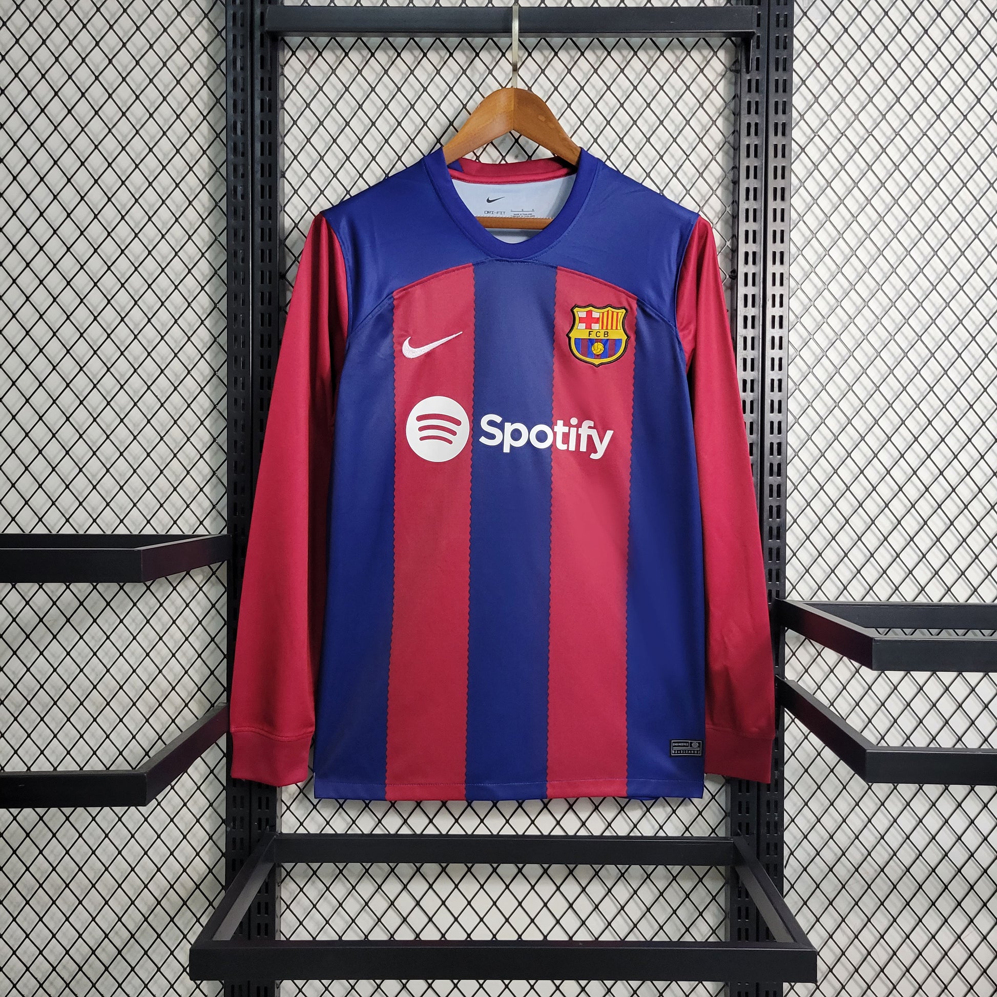 23-24 Barcelona Home Long Sleeve Size S-XXL | 复古/Retro | M2-3, M2-6 | Betty ali Chinese suppliers