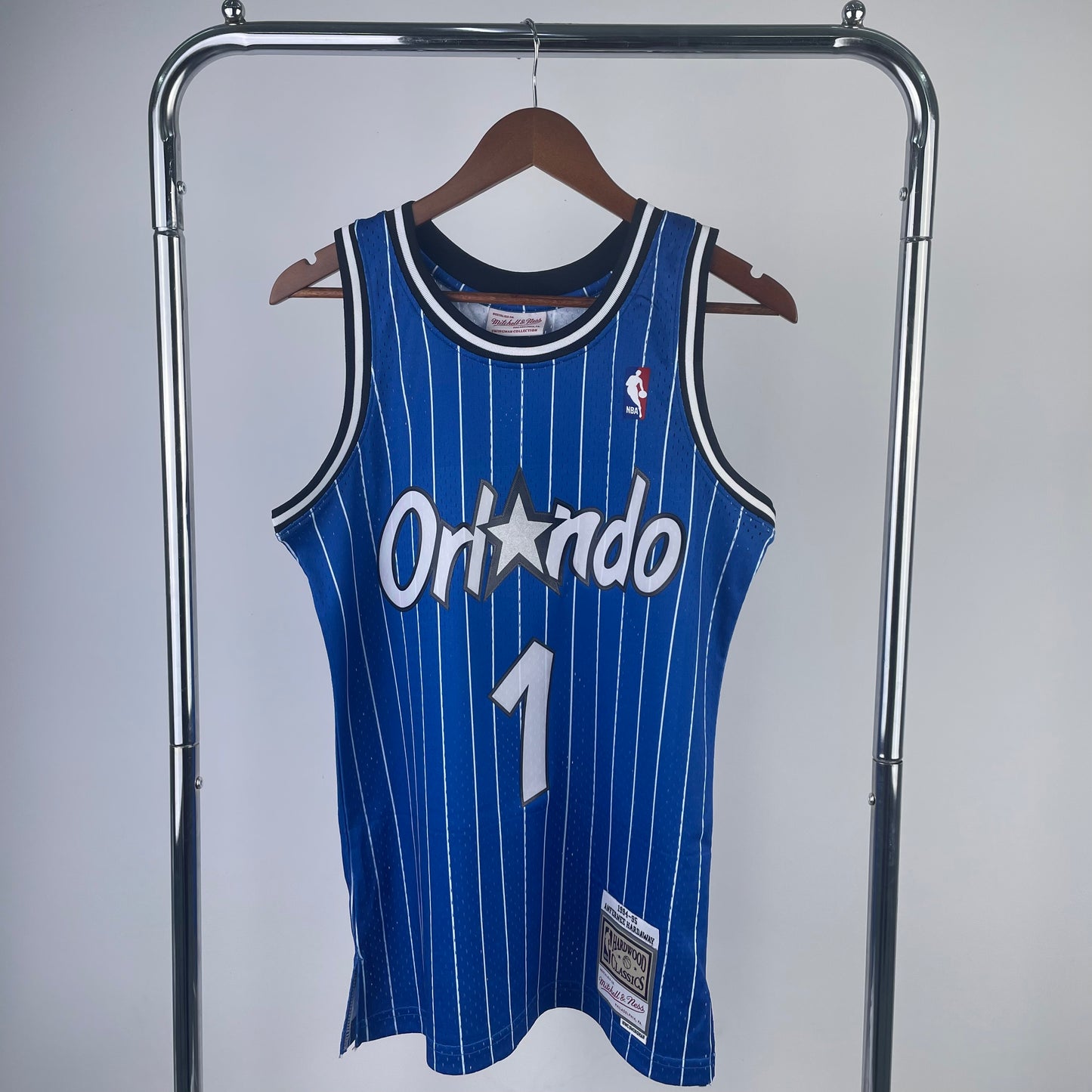 MN hot-pressed retro jersey: SW Magic 95 season blueNBA : #1 | NBA | NBA | Betty ali Chinese suppliers