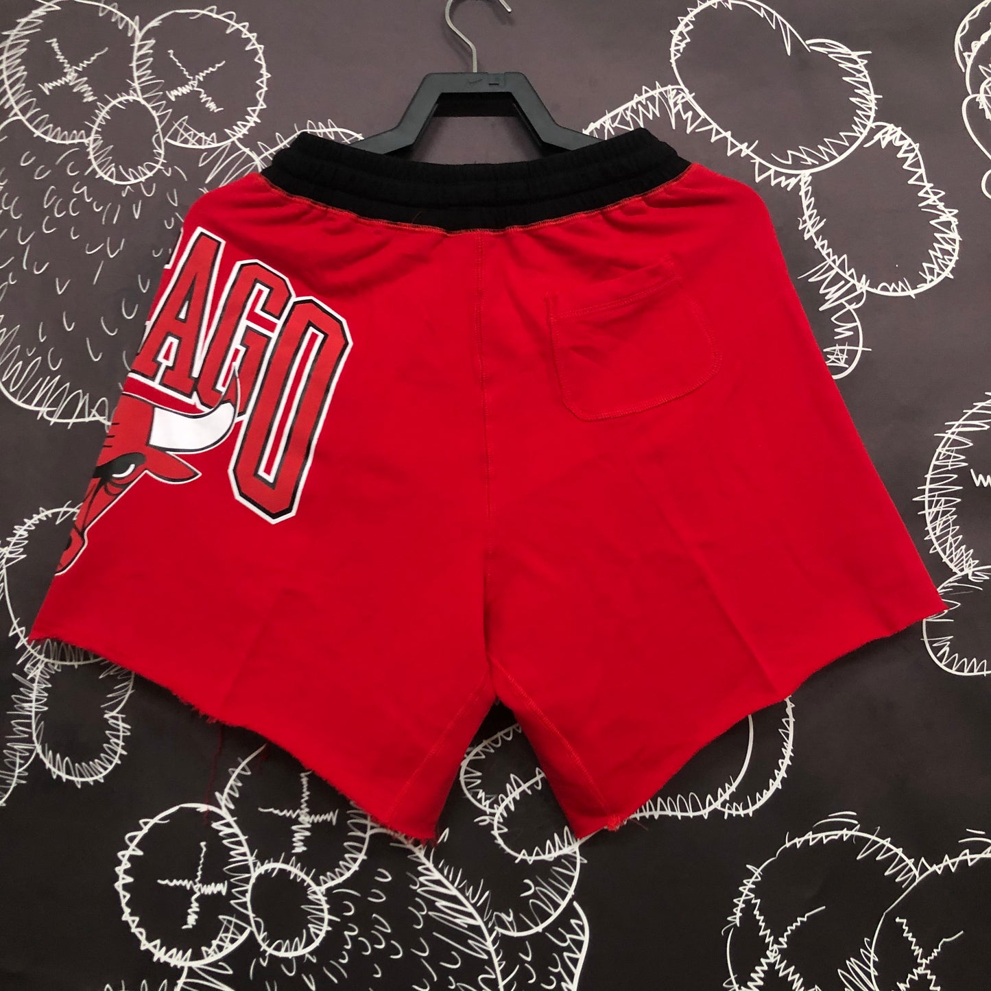 NBA Bulls Red Cotton Shorts Size S-XX | 短裤 | NBA | 中国供应商