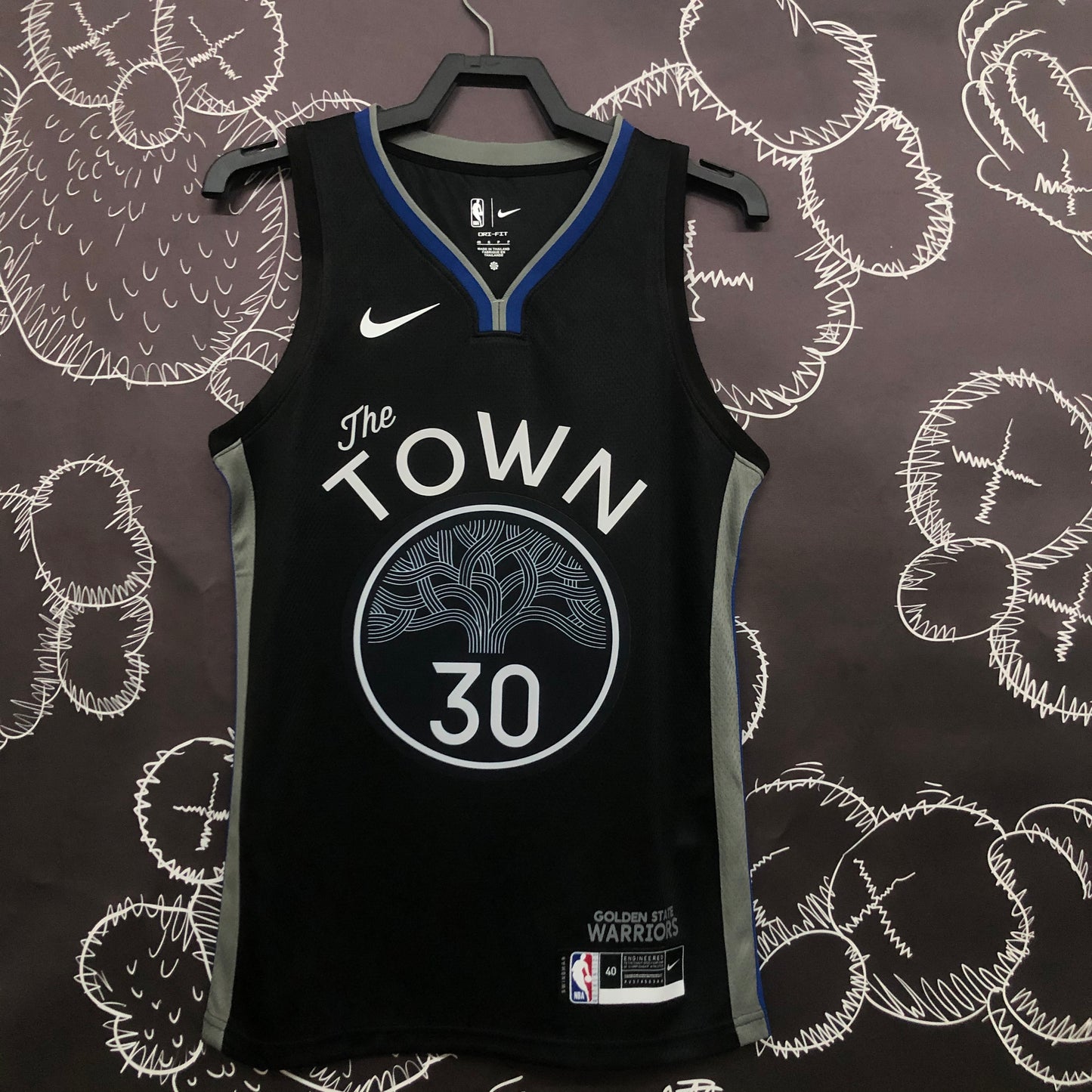 20 season Warriors black gray NBA : #00#0#3#23#35#6#11#22#30