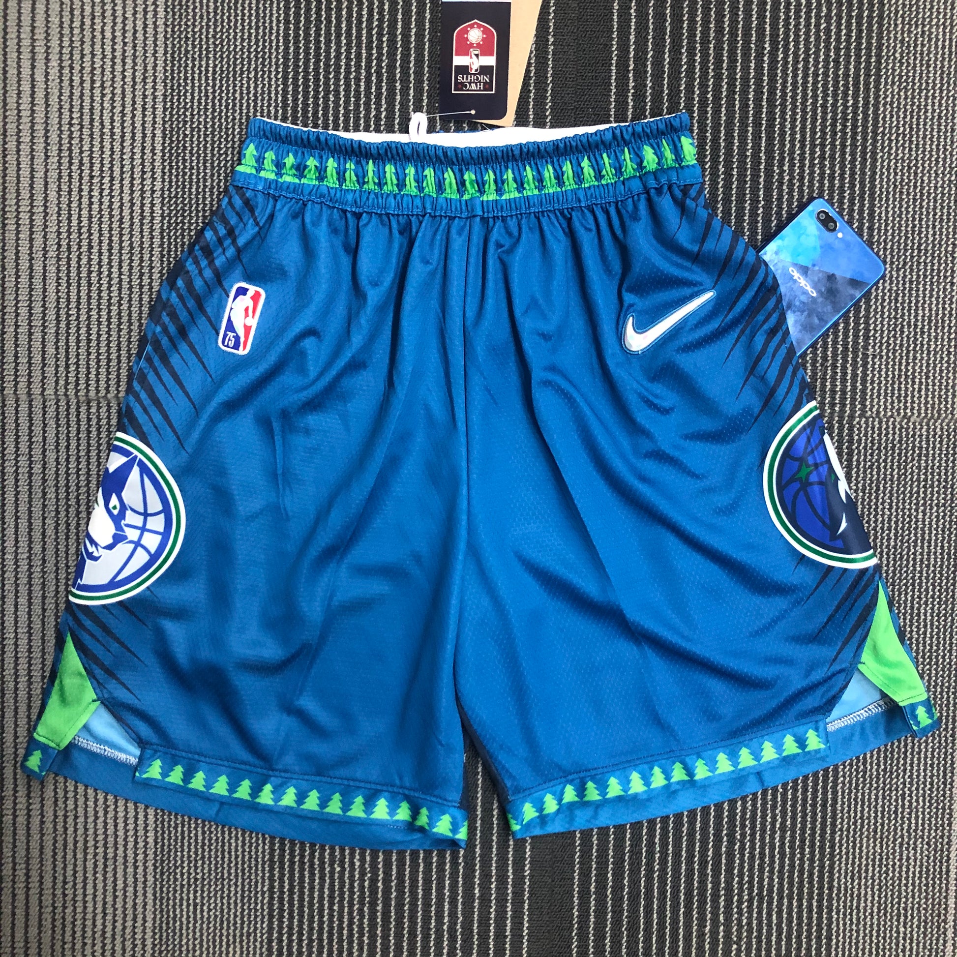 22 season Timberwolves city version shorts Size S-XXL | 短裤 | NBA | 中国供应商