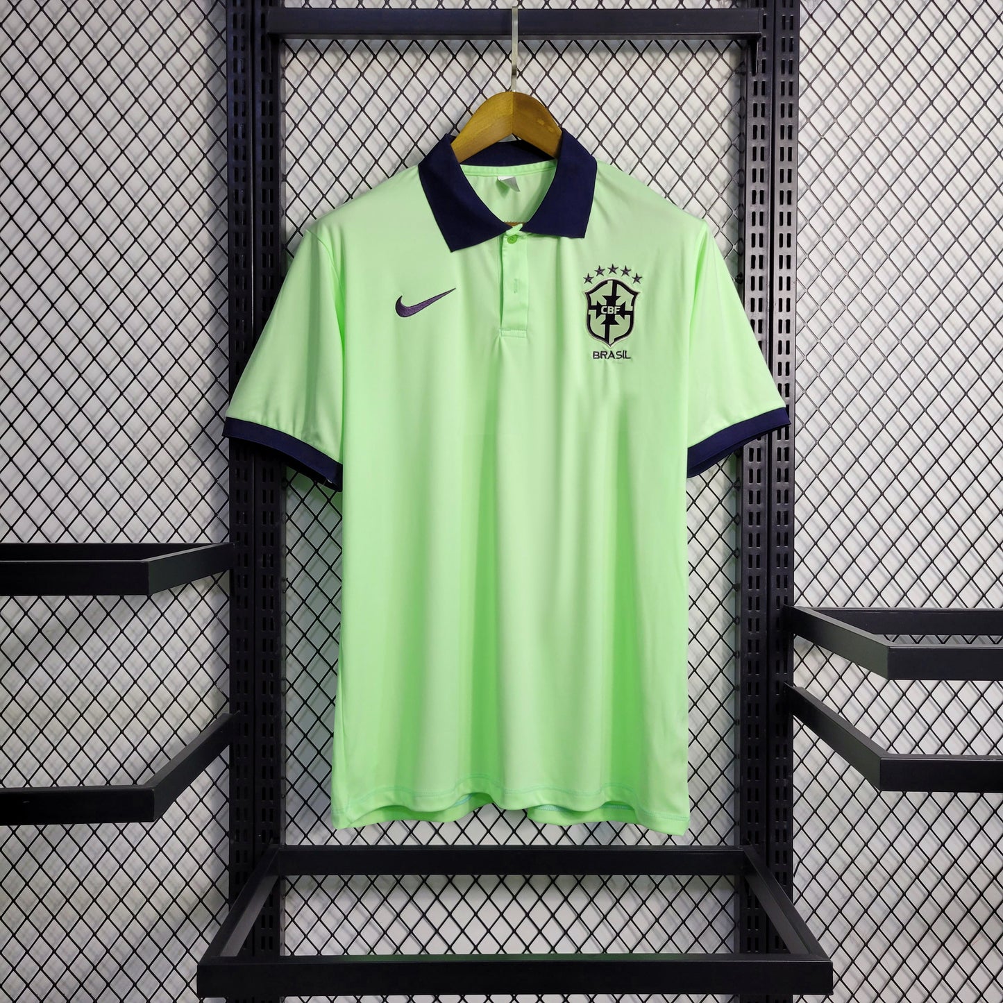 23-24 Brazil Light Green POLO Size S-XXL（Men's Fan Edition） | 衬衫 | M1-1 | Betty ali Chinese suppliers