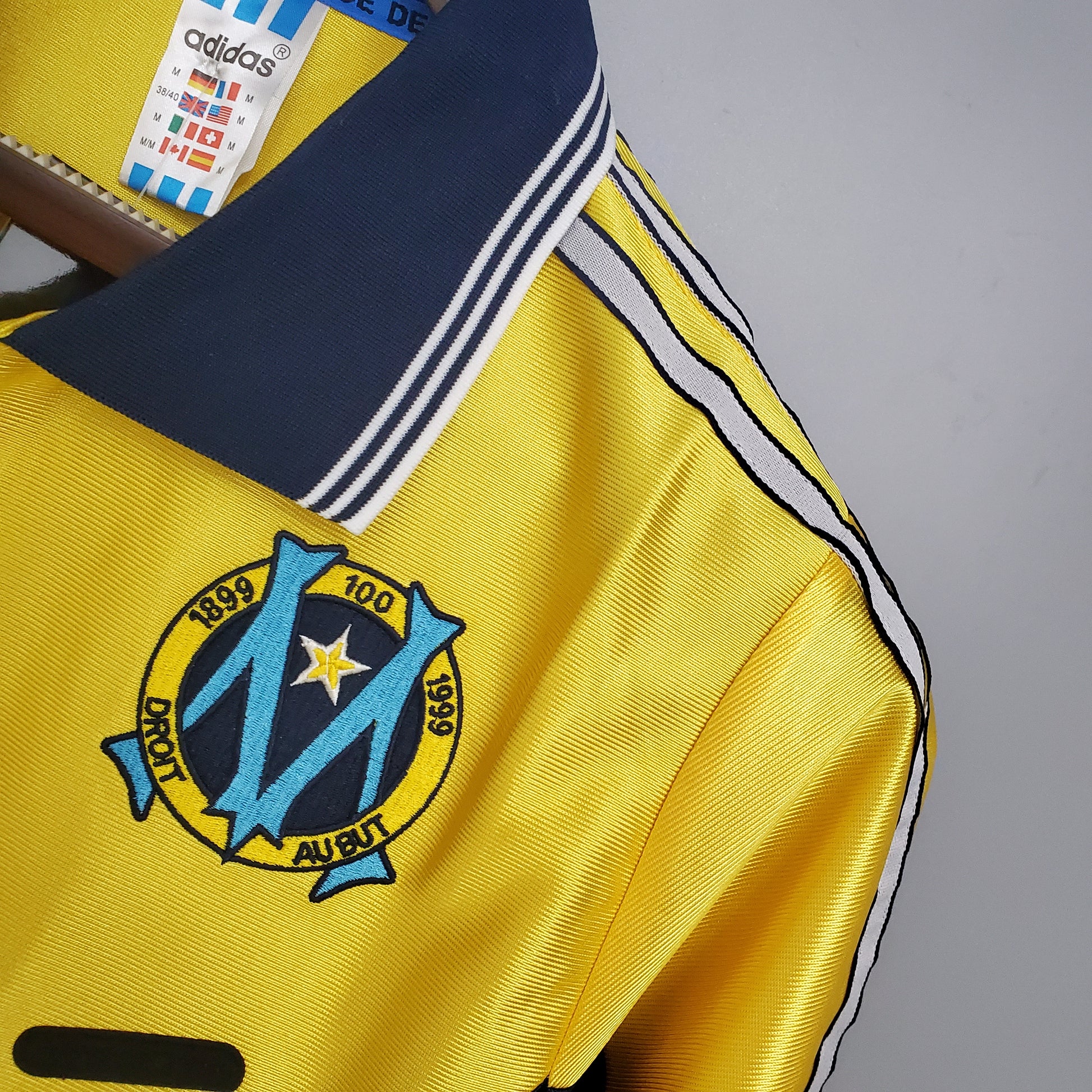 Retro 98/99 Marseille away yellow S-XXL | 复古/Retro | R | Betty ali Chinese suppliers