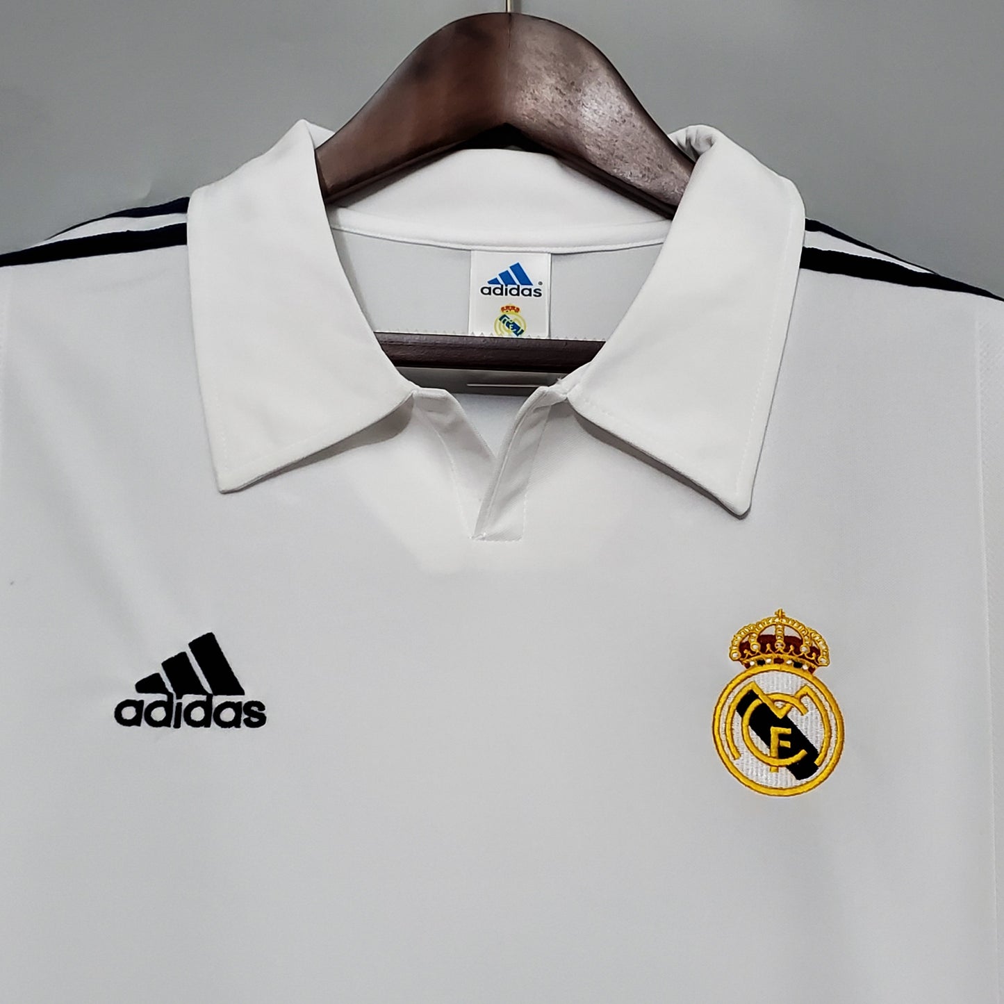 Retro long-sleeved 2002 Real Madrid home S-XXL（Retro） | 复古/Retro | R1 | Betty ali Chinese suppliers