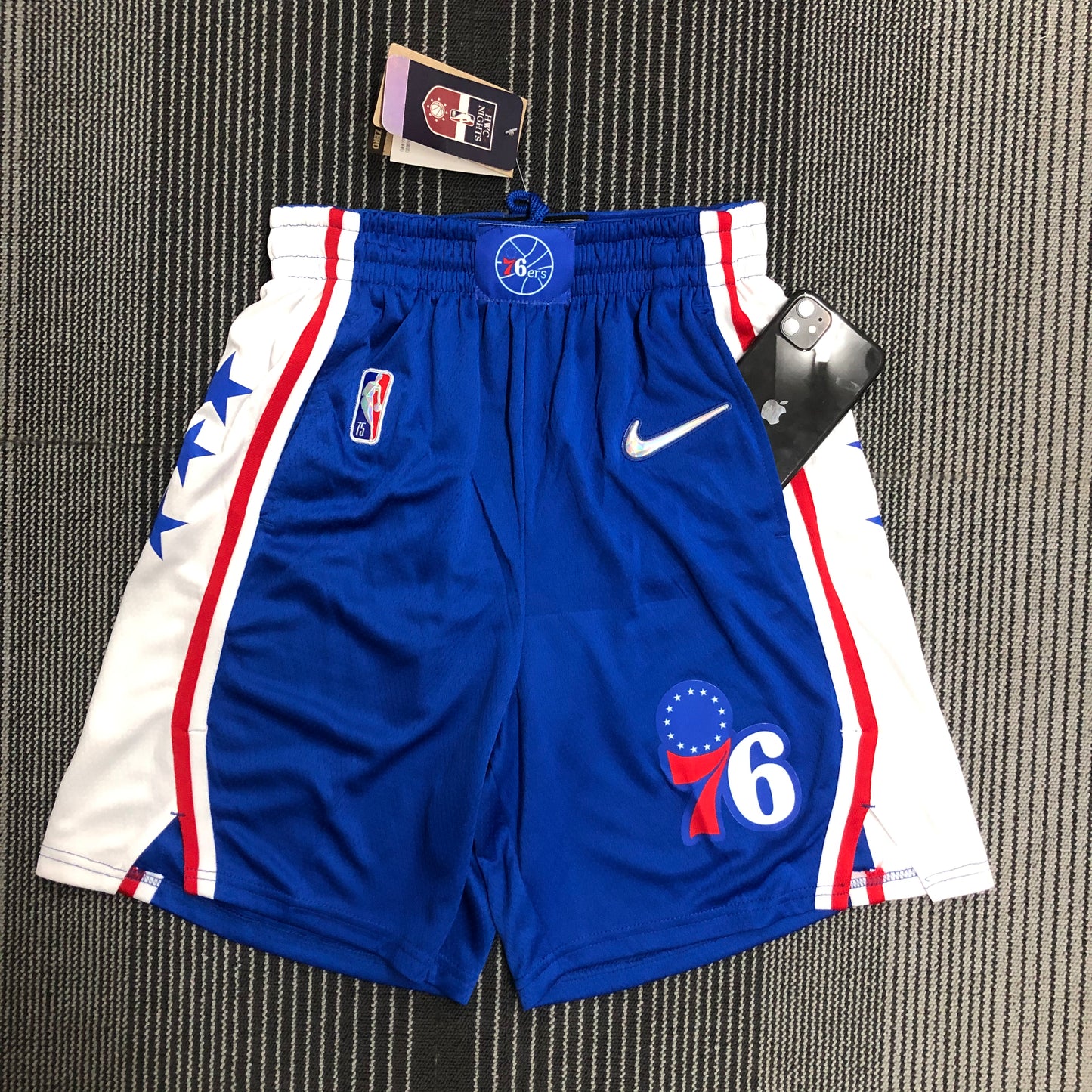 75th Anniversary 76ers Size S-XXL | 短裤 | NBA | 中国供应商