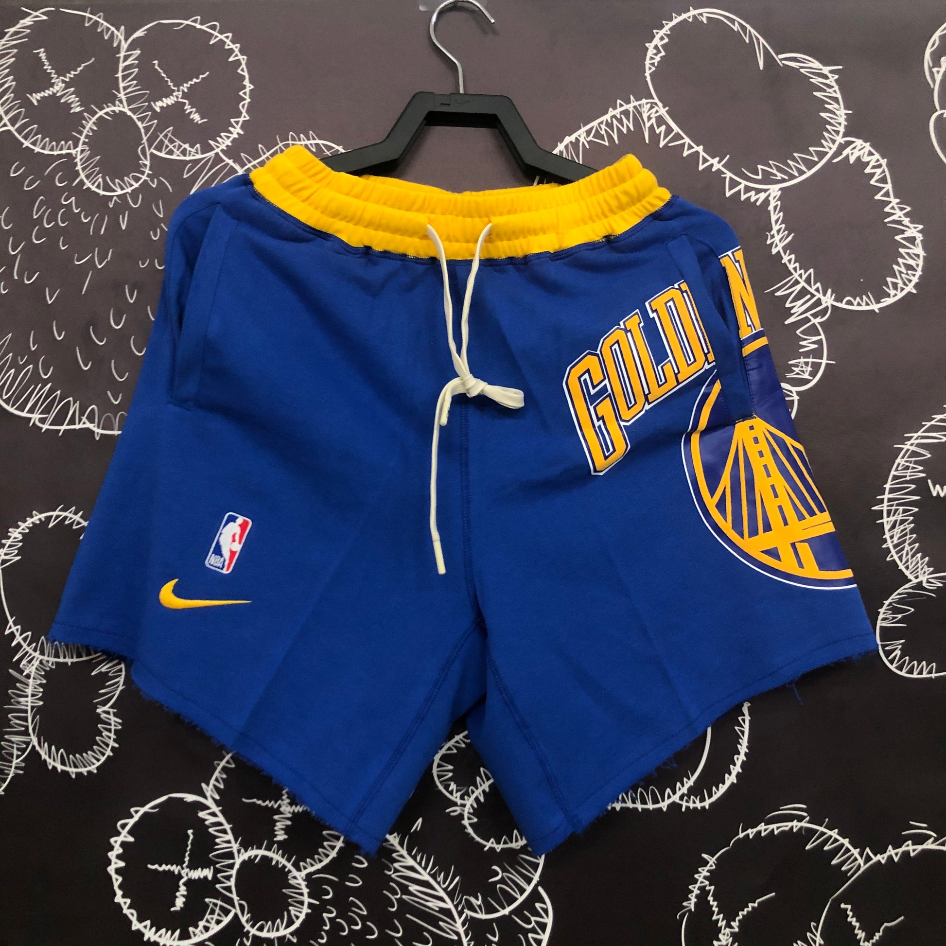 Warriors Athletic Shorts Blue（NBA）Size S-XXL | 短裤 | NBA | 中国供应商