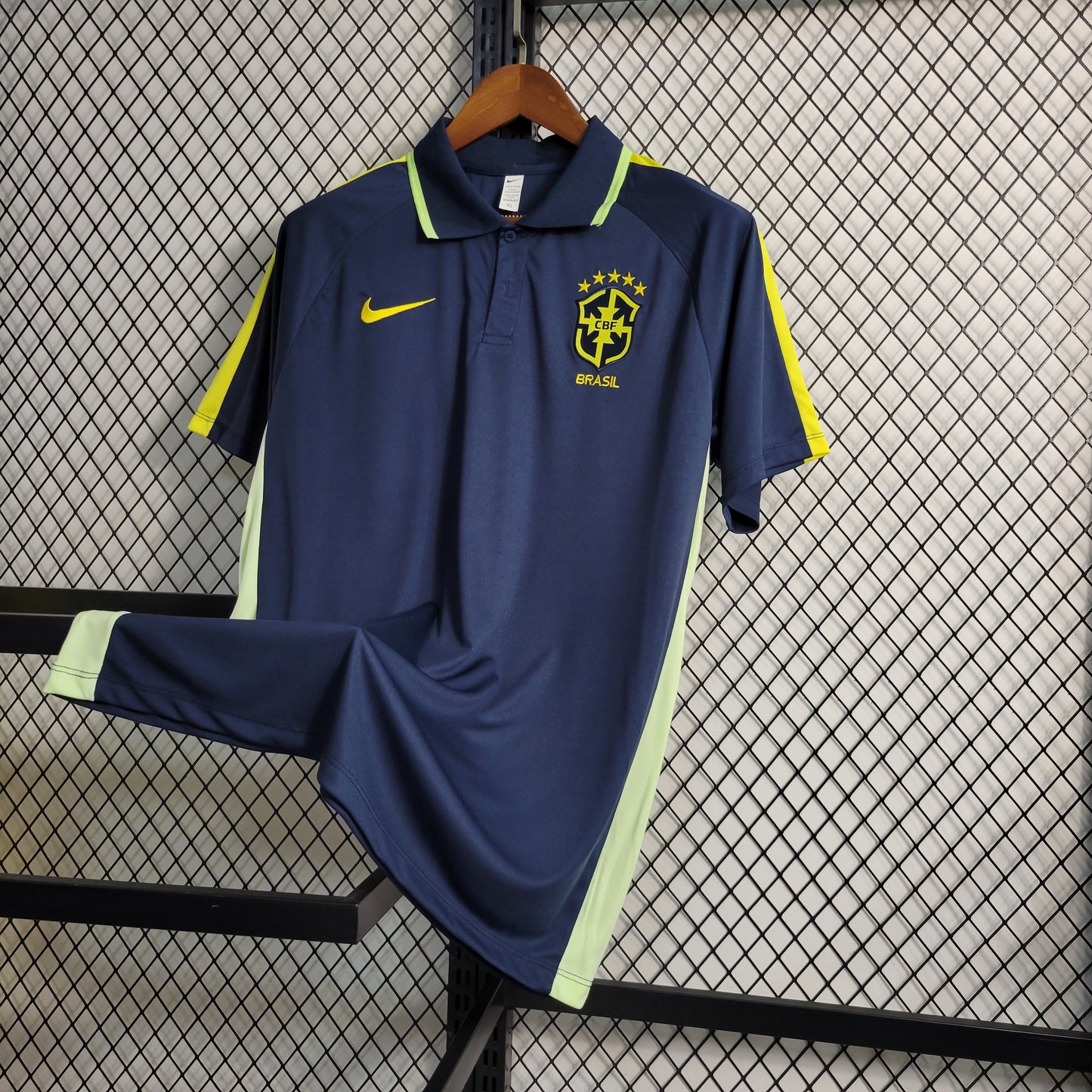 23-24 Brazil Royal Blue POLO Size S-XXL（Men's Fan Edition） | 衬衫 | M1-1 | Betty ali Chinese suppliers