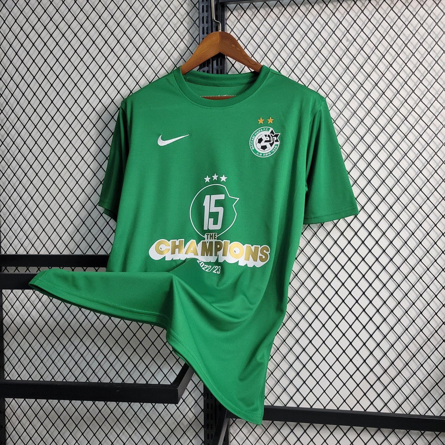 23-24 Maccabi Green Champions Size S-4XL（Men's Fan Edition） | 衬衫 | M4-1 | Betty ali Chinese suppliers