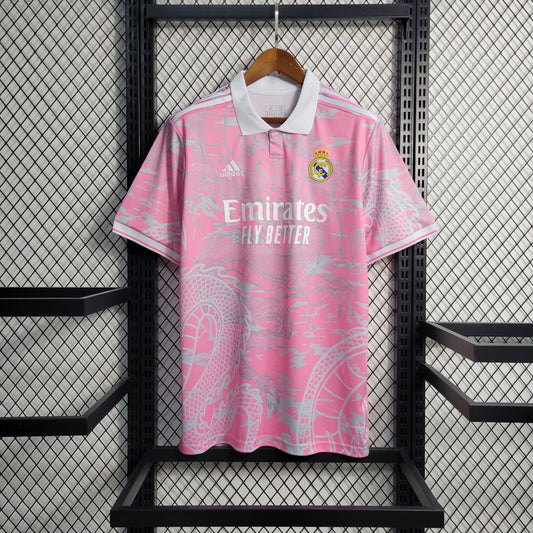 23-24 Real Madrid Dragon Pink Size S-XXL（Men's Fan Edition） | 衬衫 | M2-3 | Betty ali Chinese suppliers