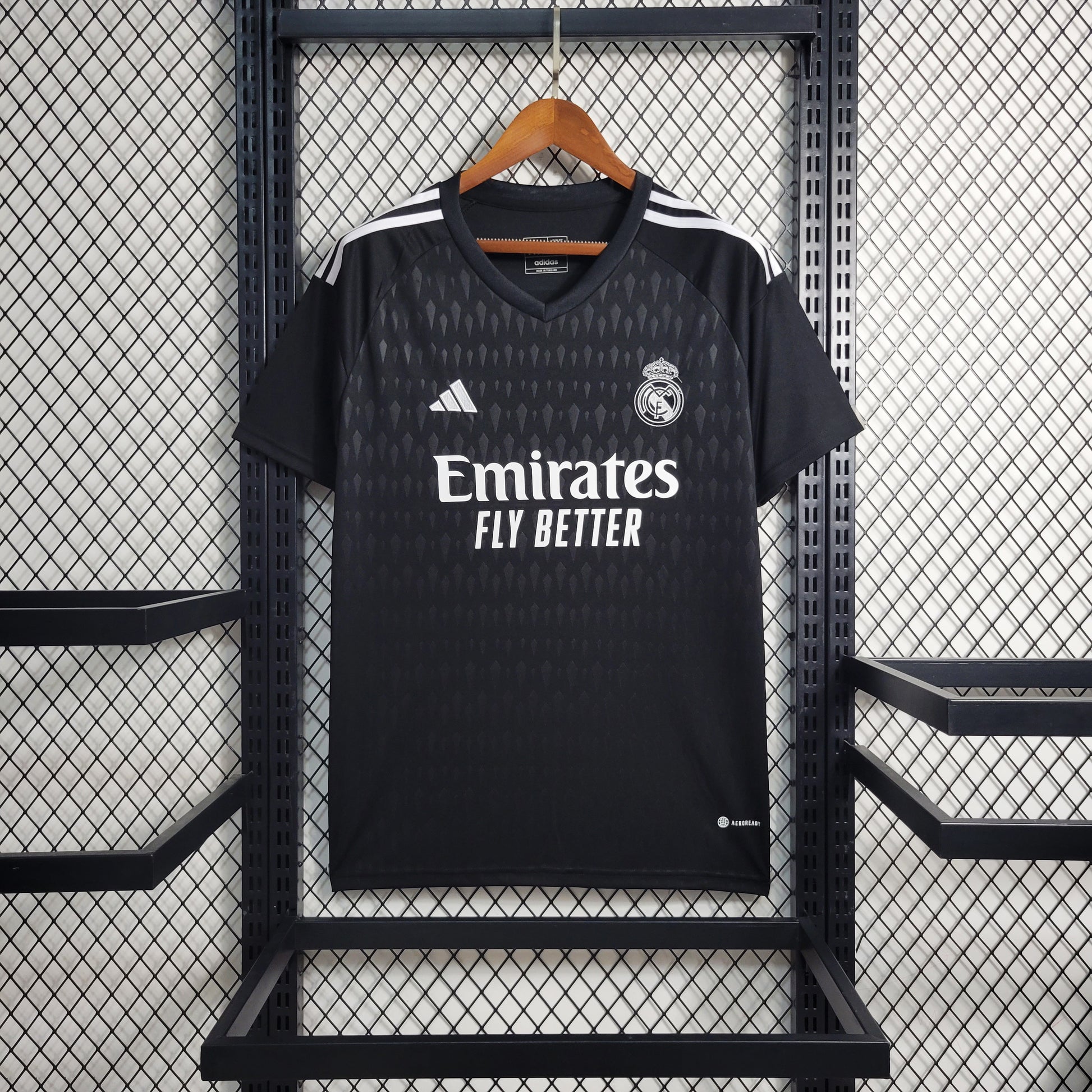 23-24 Real Madrid Black Goalkeeper Size S-XXL(fan version) | 衬衫 | M2-3 | Betty ali Chinese suppliers