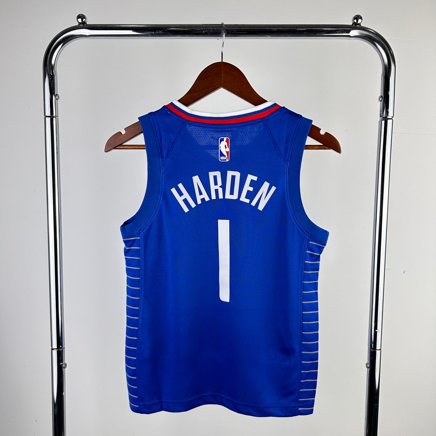 Youth children's clothing: Clippers White/Blue Harden 1 Harden