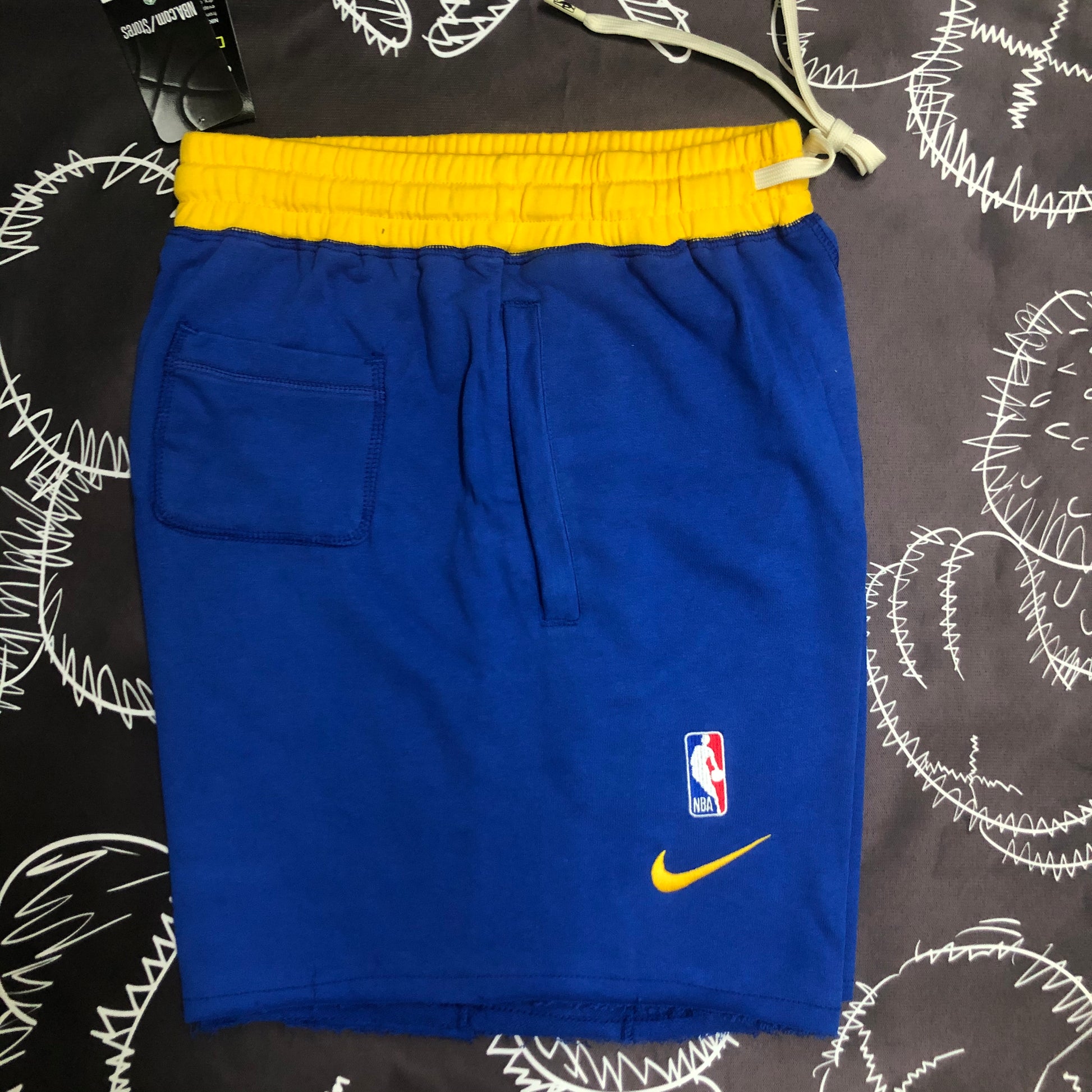 Warriors Athletic Shorts Blue（NBA）Size S-XXL | 短裤 | NBA | 中国供应商