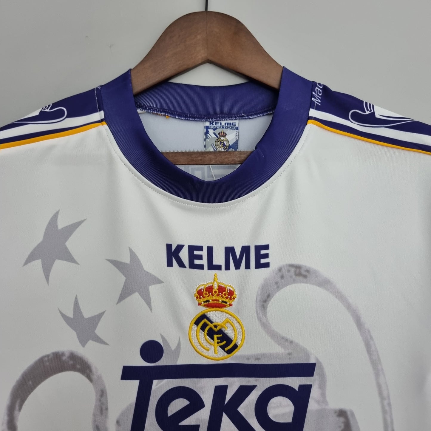 Retro 97-98 Real Madrid Champions League 7 Champions Commemorative Edition S-XXL | 复古/Retro | R | Betty ali Chinese suppliers