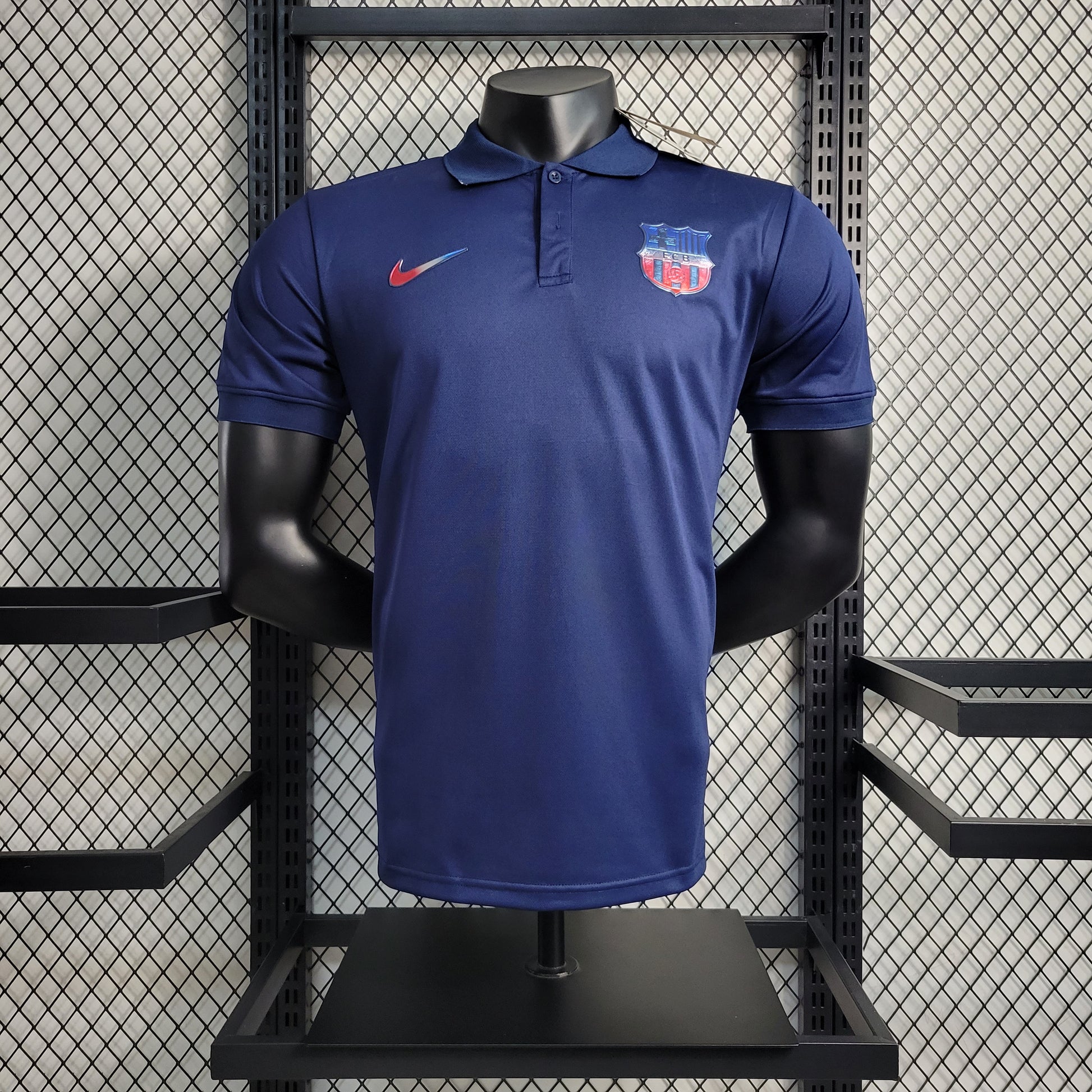 23-24 POLO Barcelona Treasure Blue Training Shirt Size S-XXL | 衬衫 | P2-3 | Betty ali Chinese suppliers