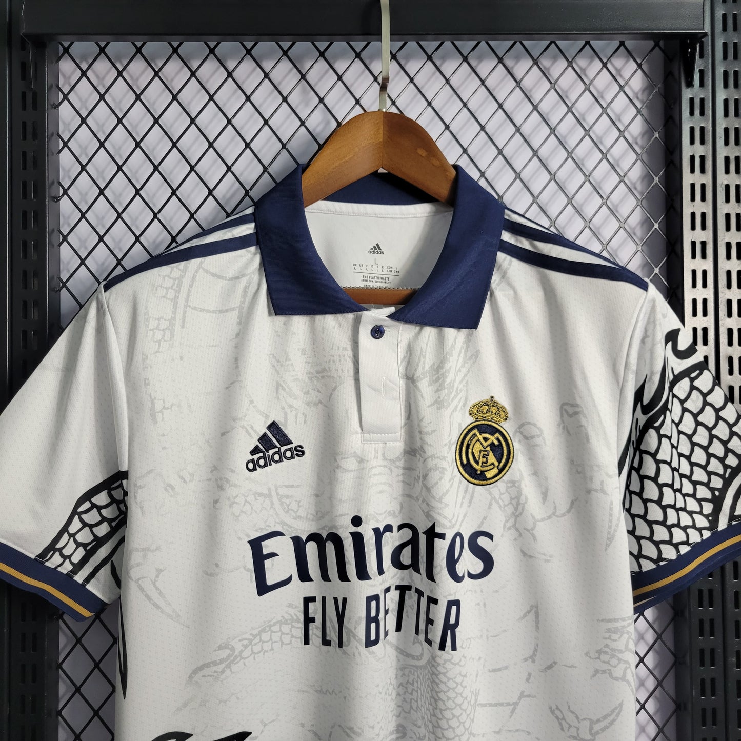 22/23 Real Madrid Chinese Dragon White S-XXL（Men's Fan Edition） | 衬衫 | M2-3 | Betty ali Chinese suppliers