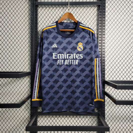 23-24 Real Madrid away long sleeved size S-3XL | 复古/Retro | M2-3 | Betty ali Chinese suppliers