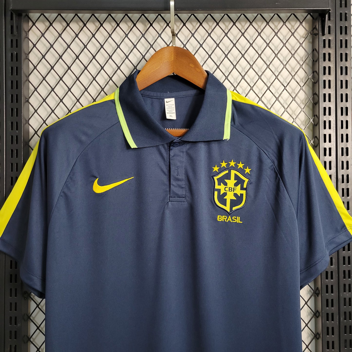 23-24 Brazil Royal Blue POLO Size S-XXL（Men's Fan Edition） | 衬衫 | M1-1 | Betty ali Chinese suppliers