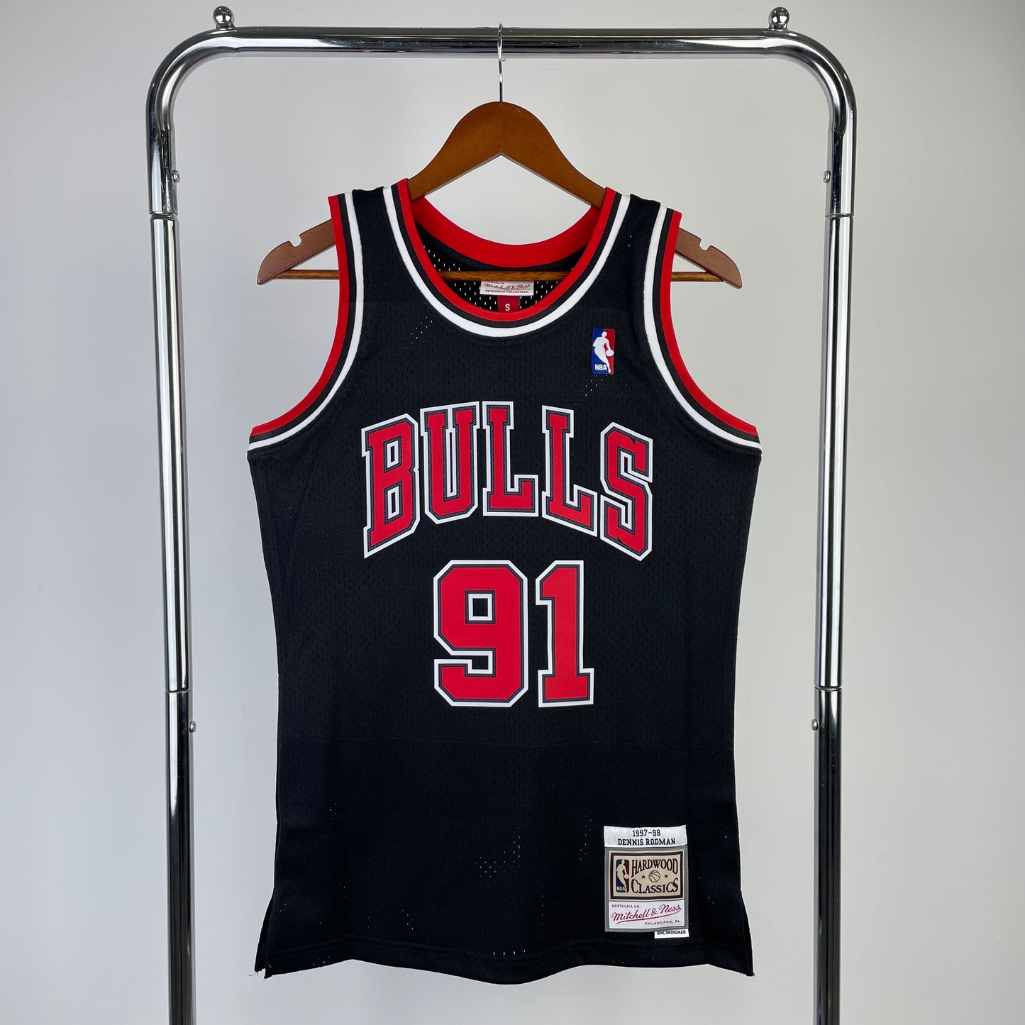 MN heat-pressed retro jersey: SW Bulls 98 season black NBA : #91 #33 #23 | NBA | NBA | Betty ali Chinese suppliers