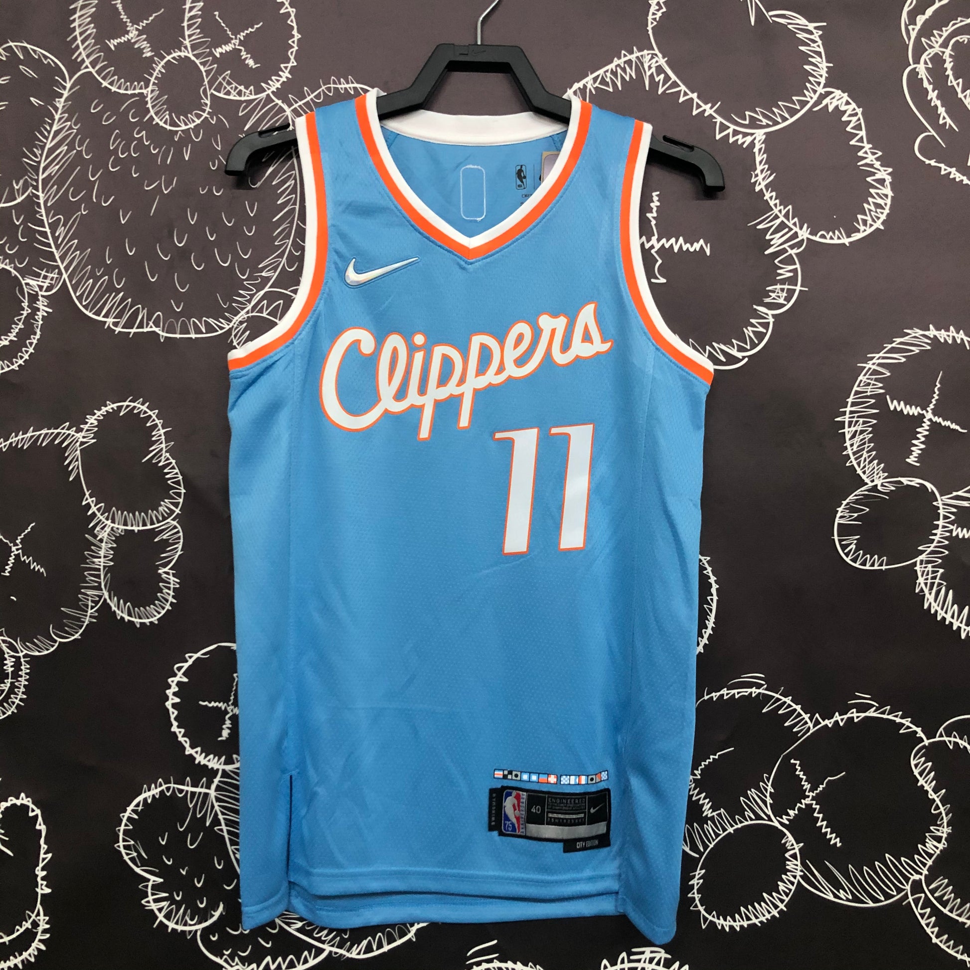 22 Season Clippers City Edition No. 11 Wall NBA : #11 | NBA | NBA | Betty ali Chinese suppliers