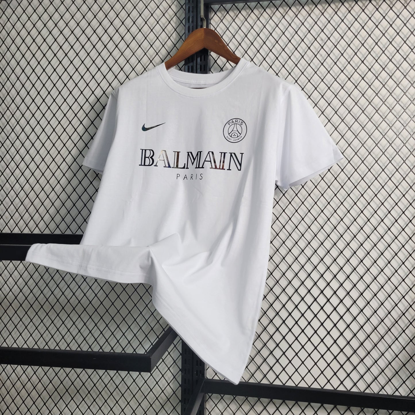 23-24 PSG White Reflective Shield Size S-XXL(fan version) | 衬衫 | M2-4 | Betty ali Chinese suppliers