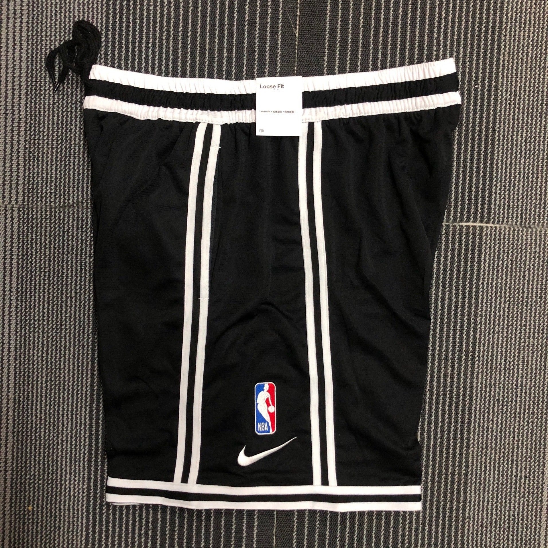 2202 American Training Shorts: Nets Black Size S-XXL | 短裤 | NBA | 中国供应商