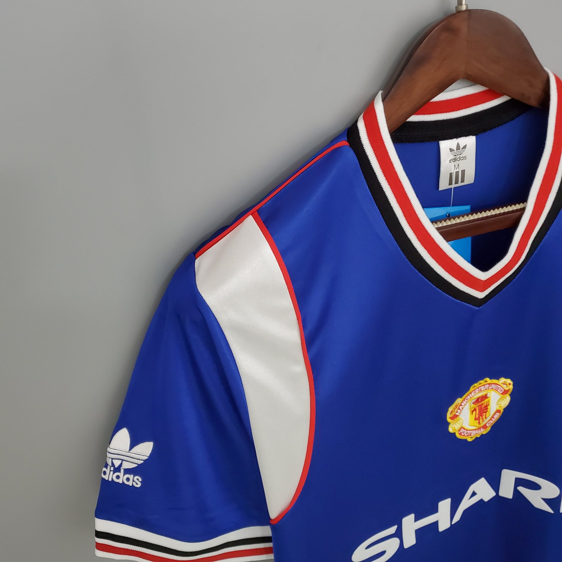 Retro M-U 85/86 away blue S-XXL | 复古/Retro | R | Betty ali Chinese suppliers