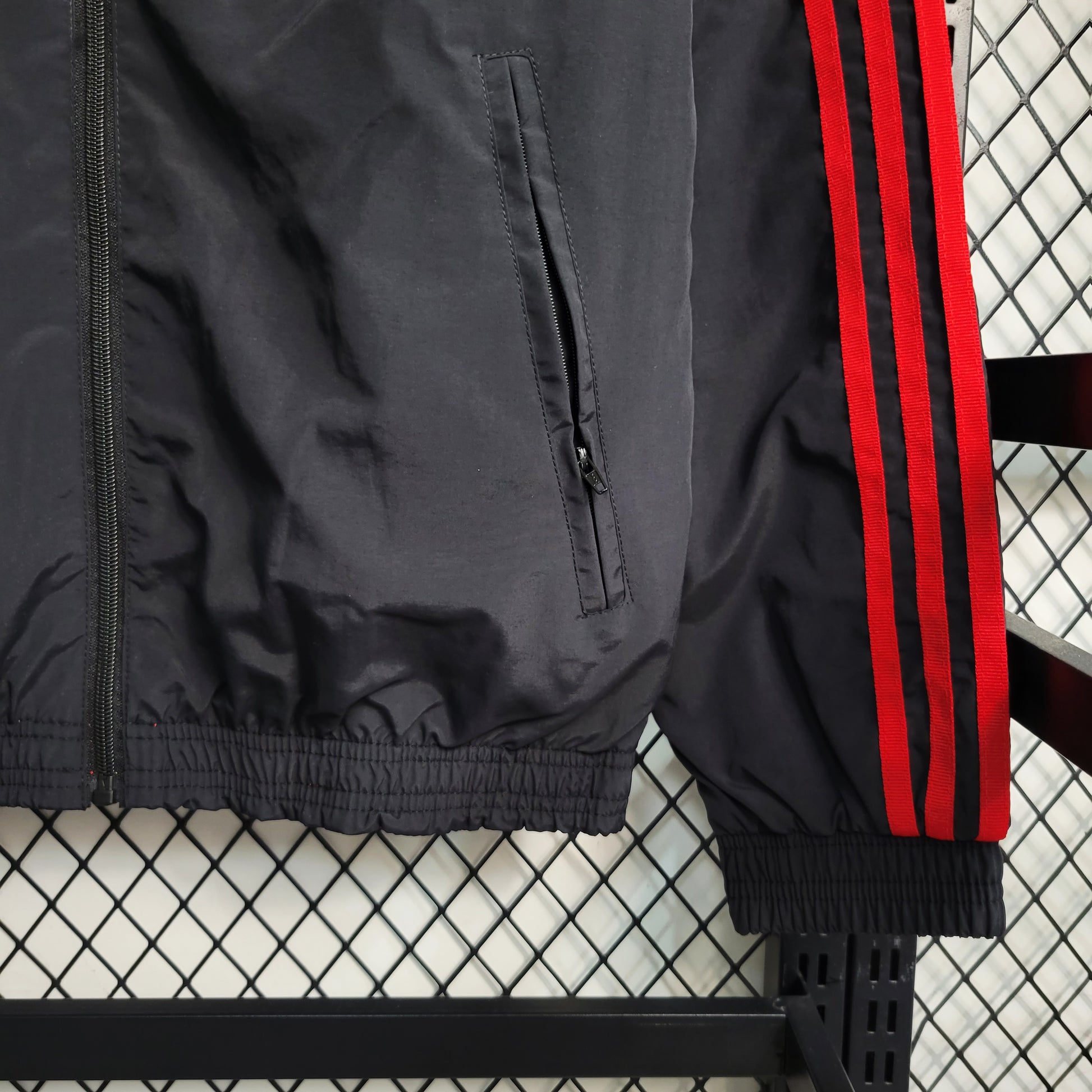 23-24 Windbreaker Double sided Flamengo Black Red Size S-XXL | 风衣 | W1-2 | Betty ali Chinese suppliers