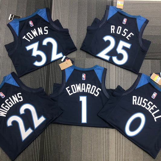 75th Anniversary Timberwolves Navy Blue NBA : #0#1#22#25#32 | NBA | NBA | Betty ali Chinese suppliers